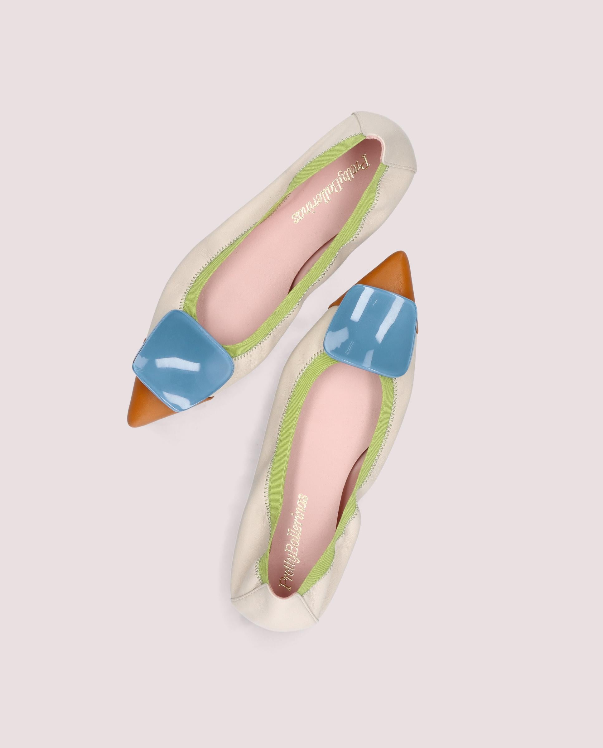 Bailarinas Paris Multicolores Piel