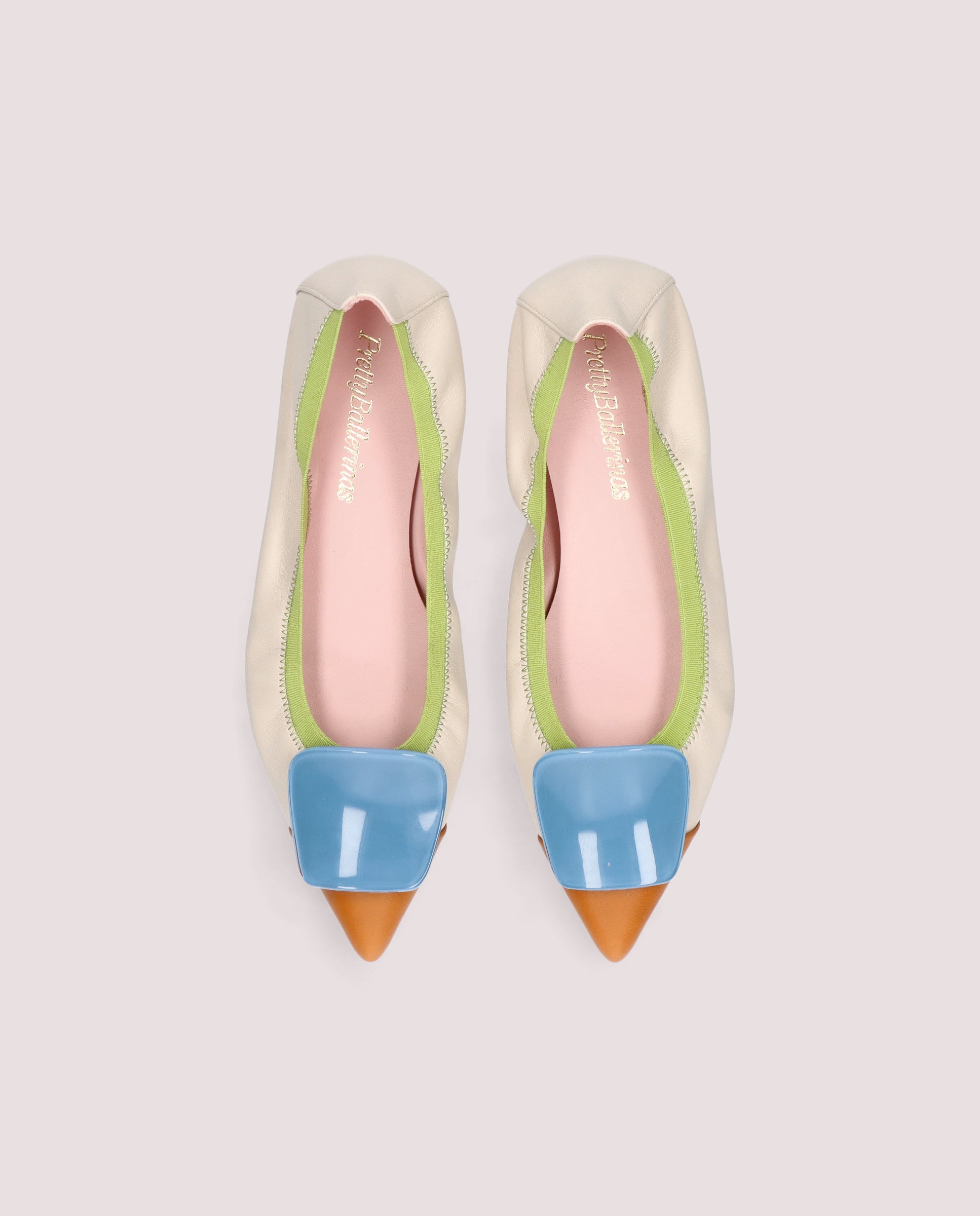 Alternative view of Paris ballerina in soft ivory leather by PrettyBallerinas