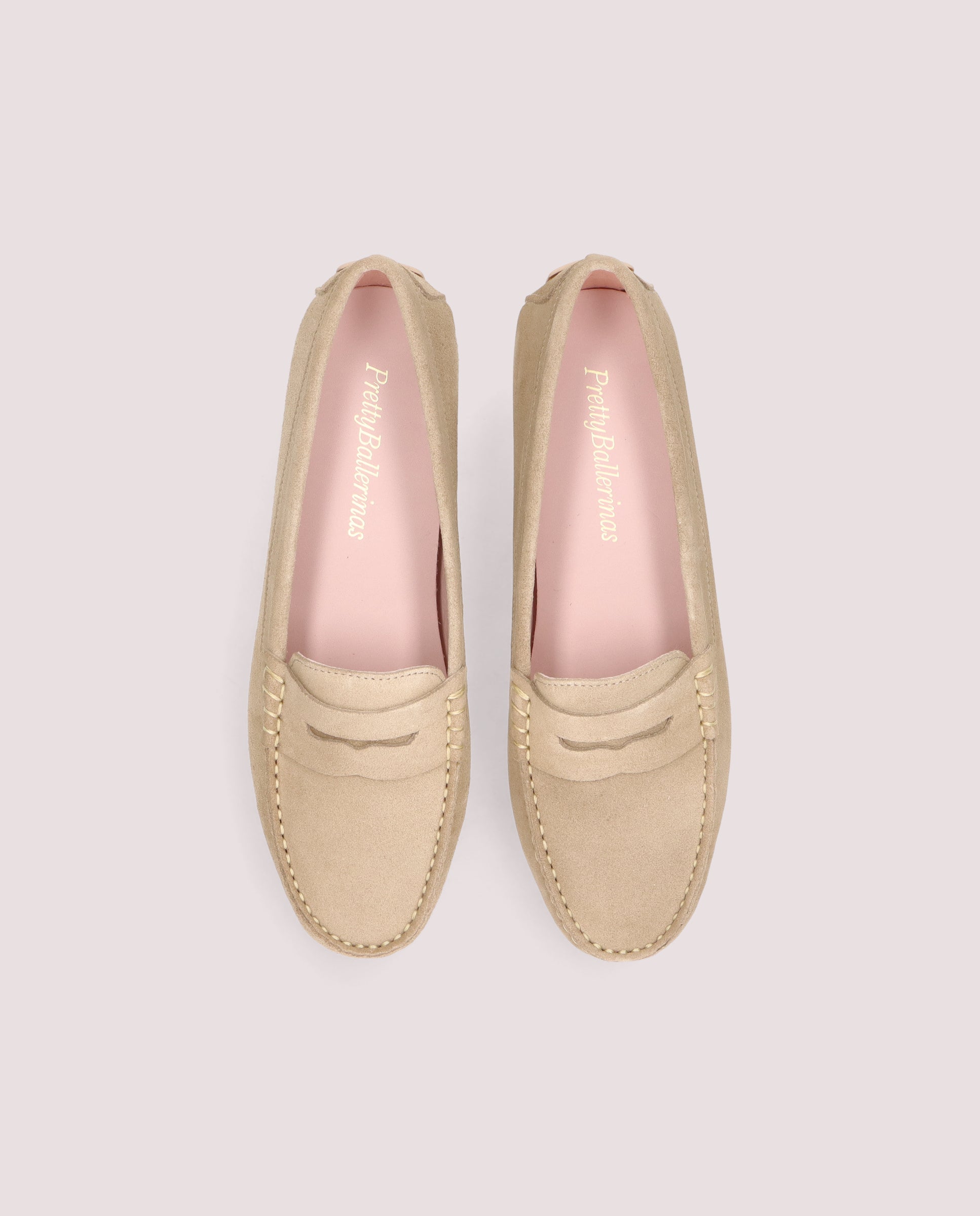 Vista alternativa de Mocasines Josephine Beiges Ante por PrettyBallerinas
