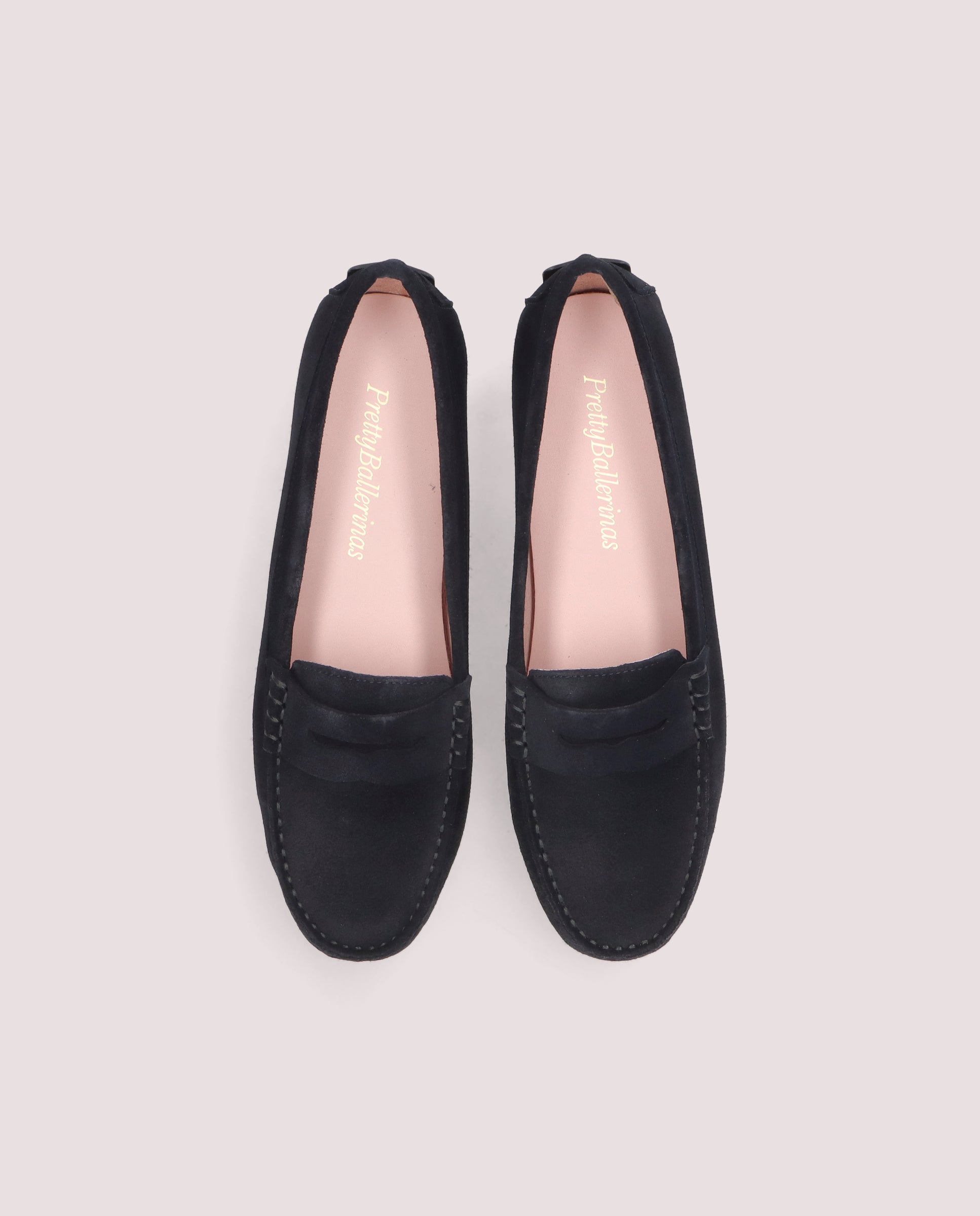 Vista alternativa de Mocasines Josephine Azules Ante por PrettyBallerinas