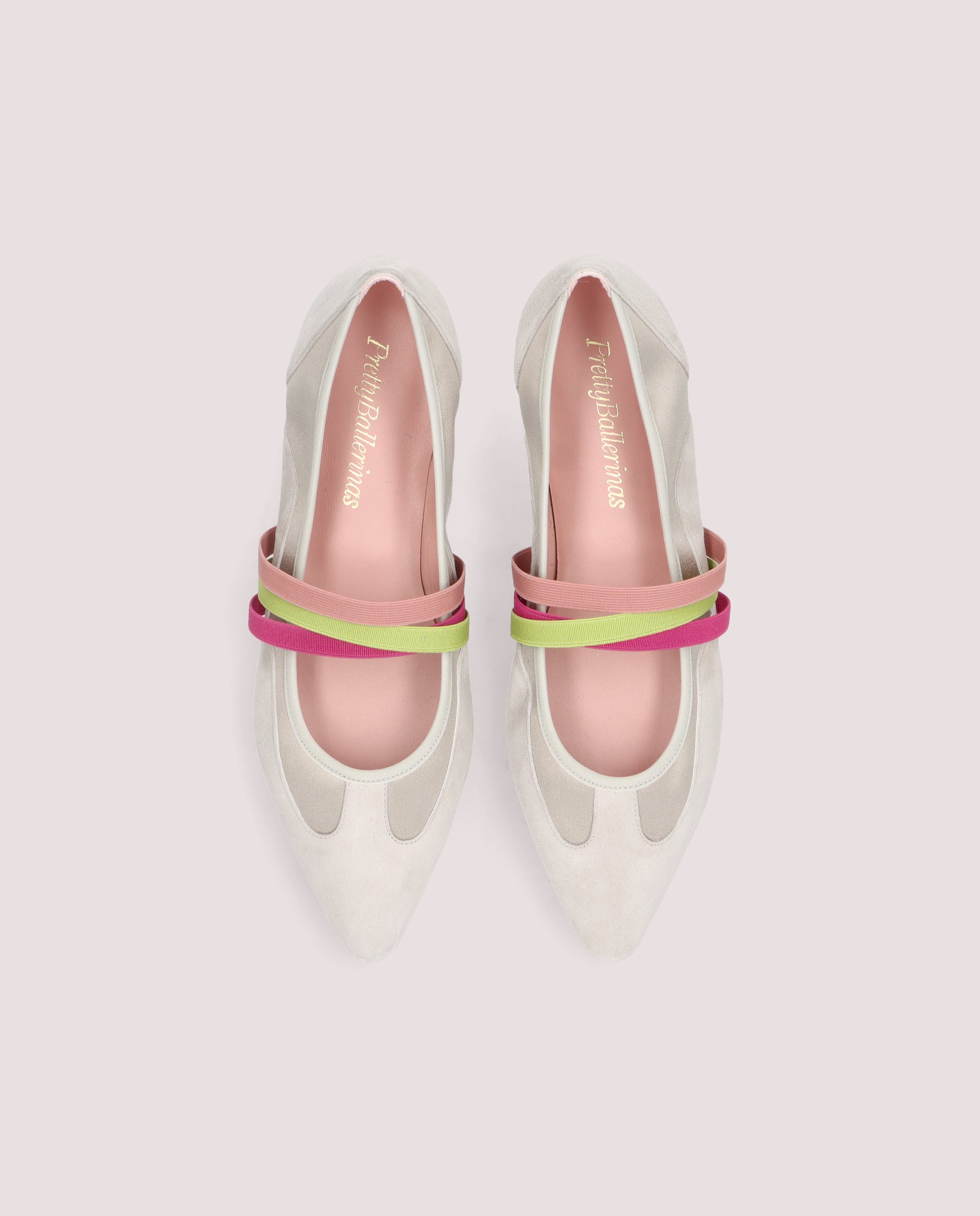 Alternative view of Tyra ballerina in silver metallic leather by PrettyBallerinas