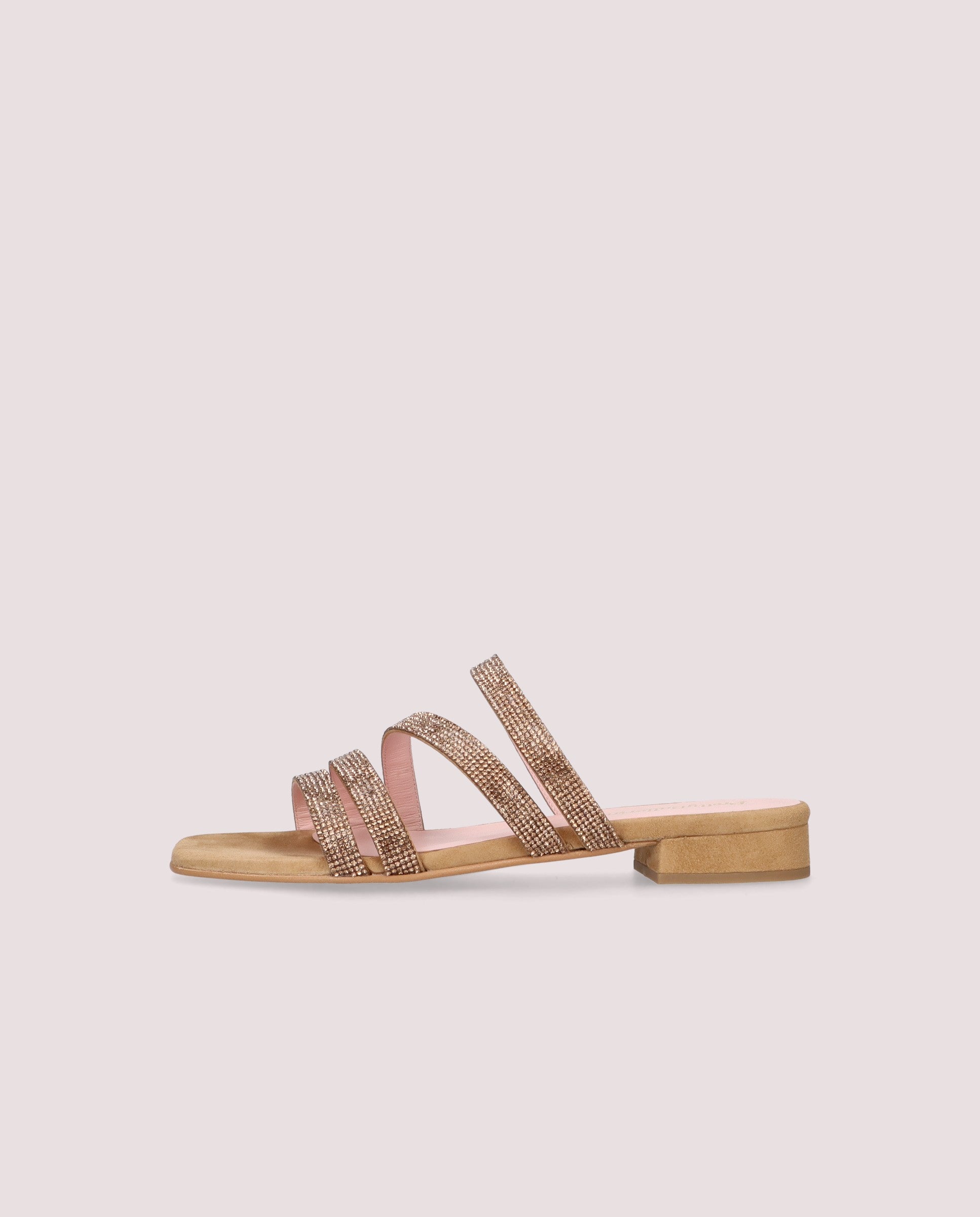 Sandalias Eva Marrones Ante