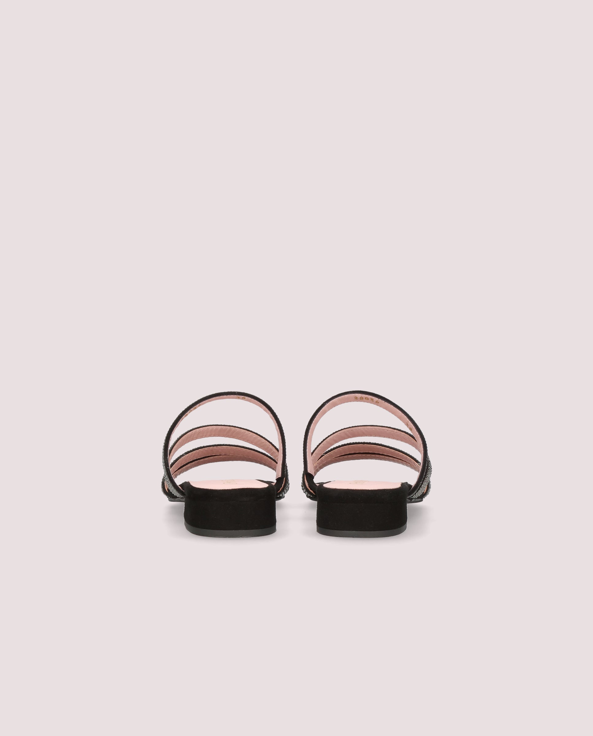 Sandale Eva en daim noir
