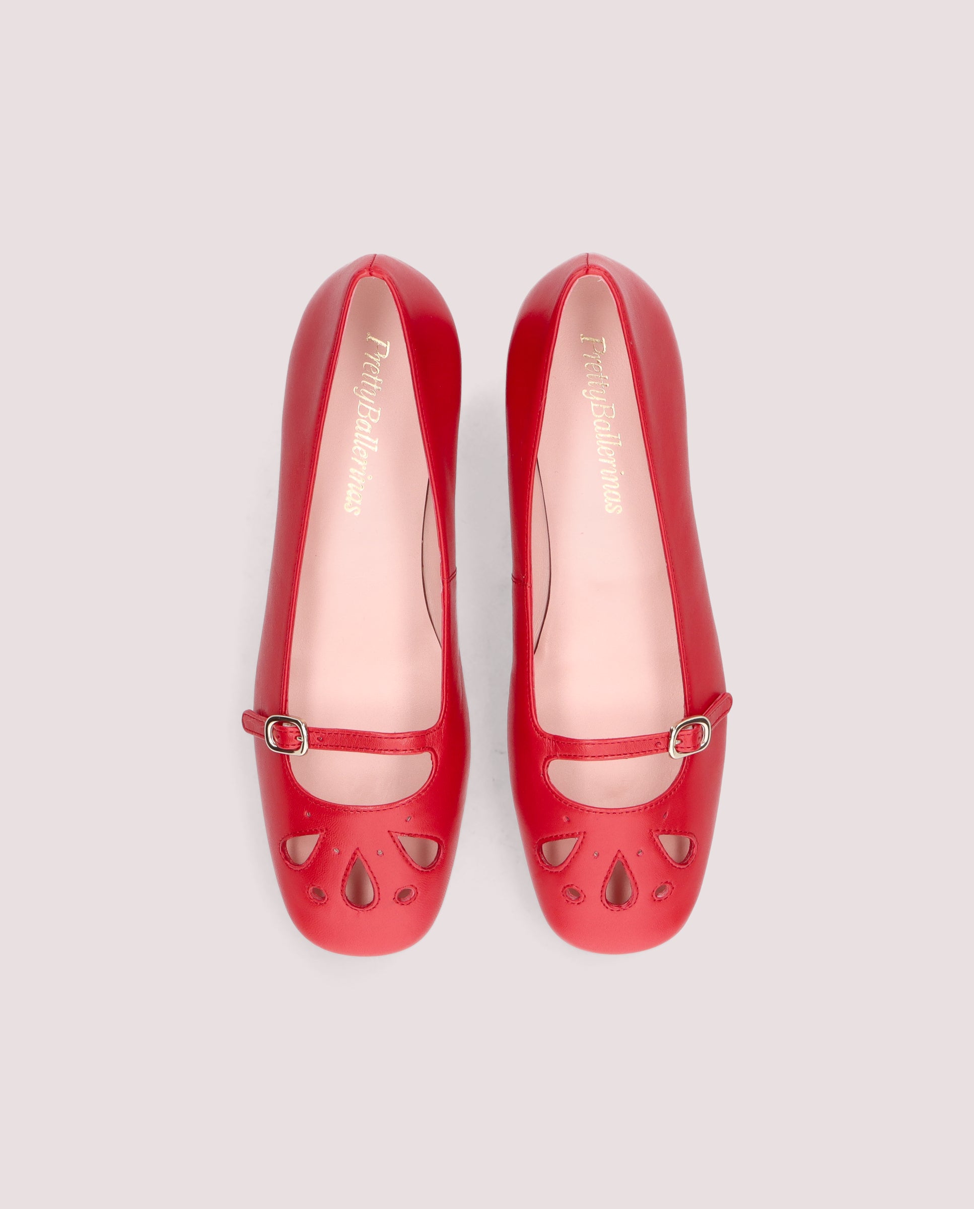 Alternative view of Odette ballerina in red leather by PrettyBallerinas