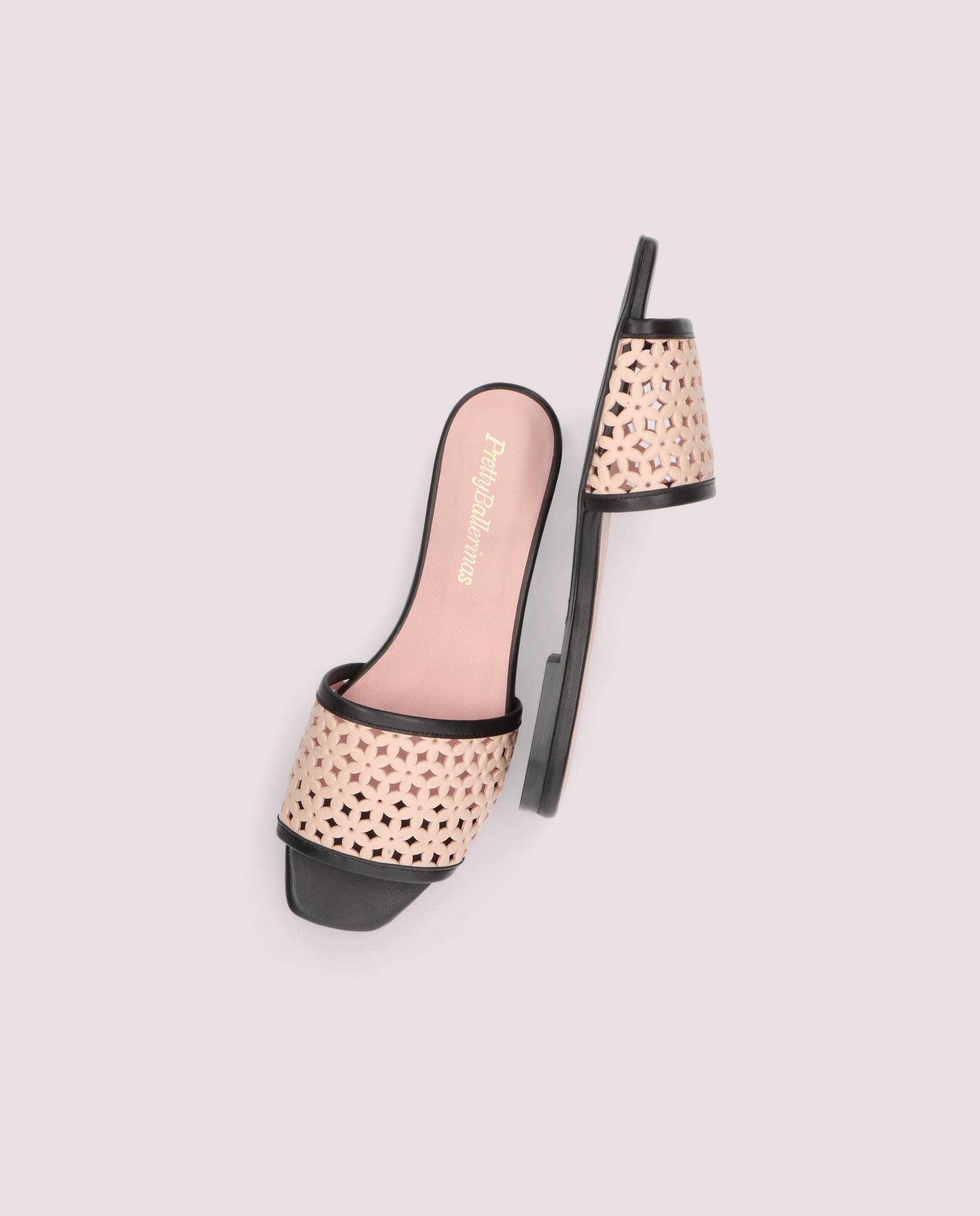 Isla sandal in nudefarbenem Leder