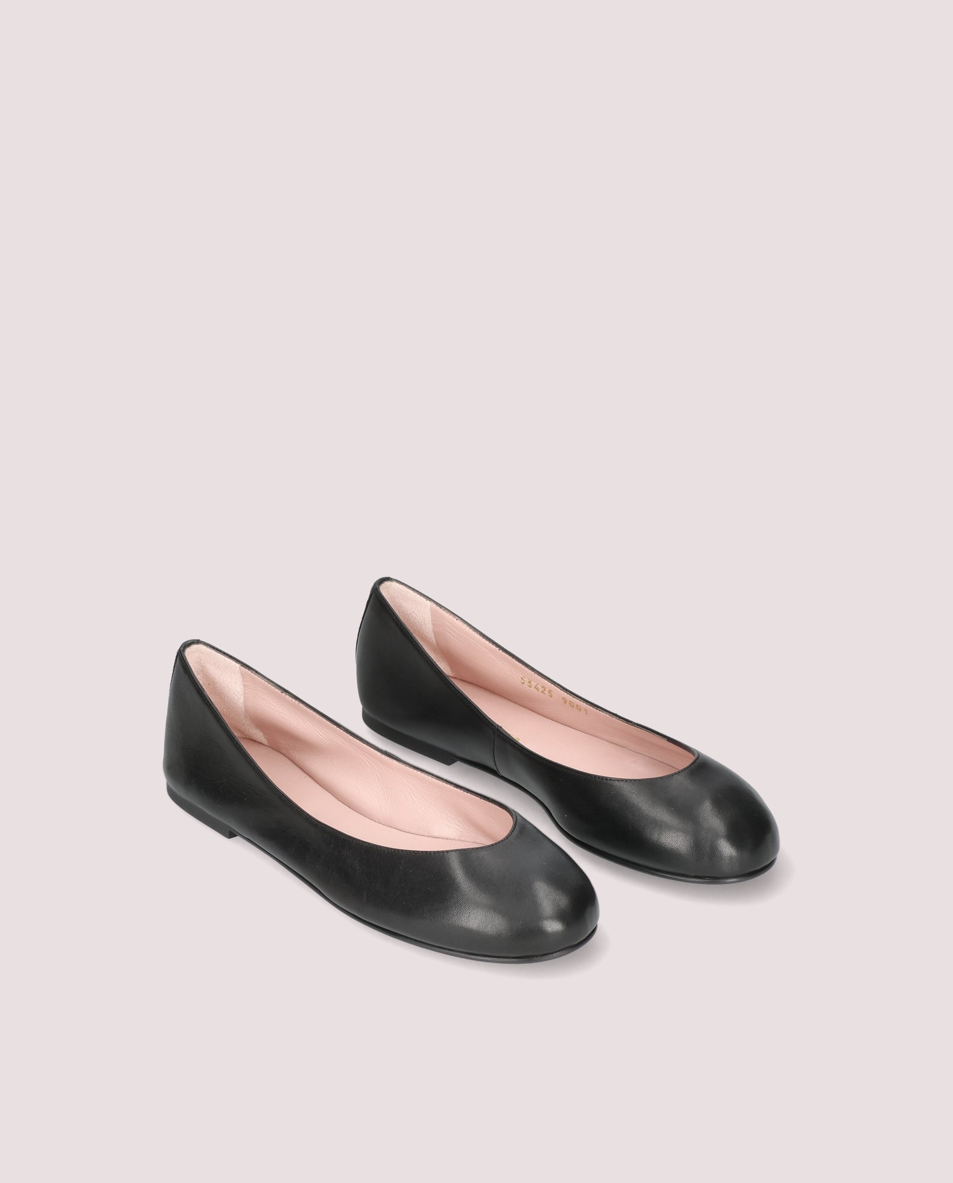 Rosario ballerina in black leather