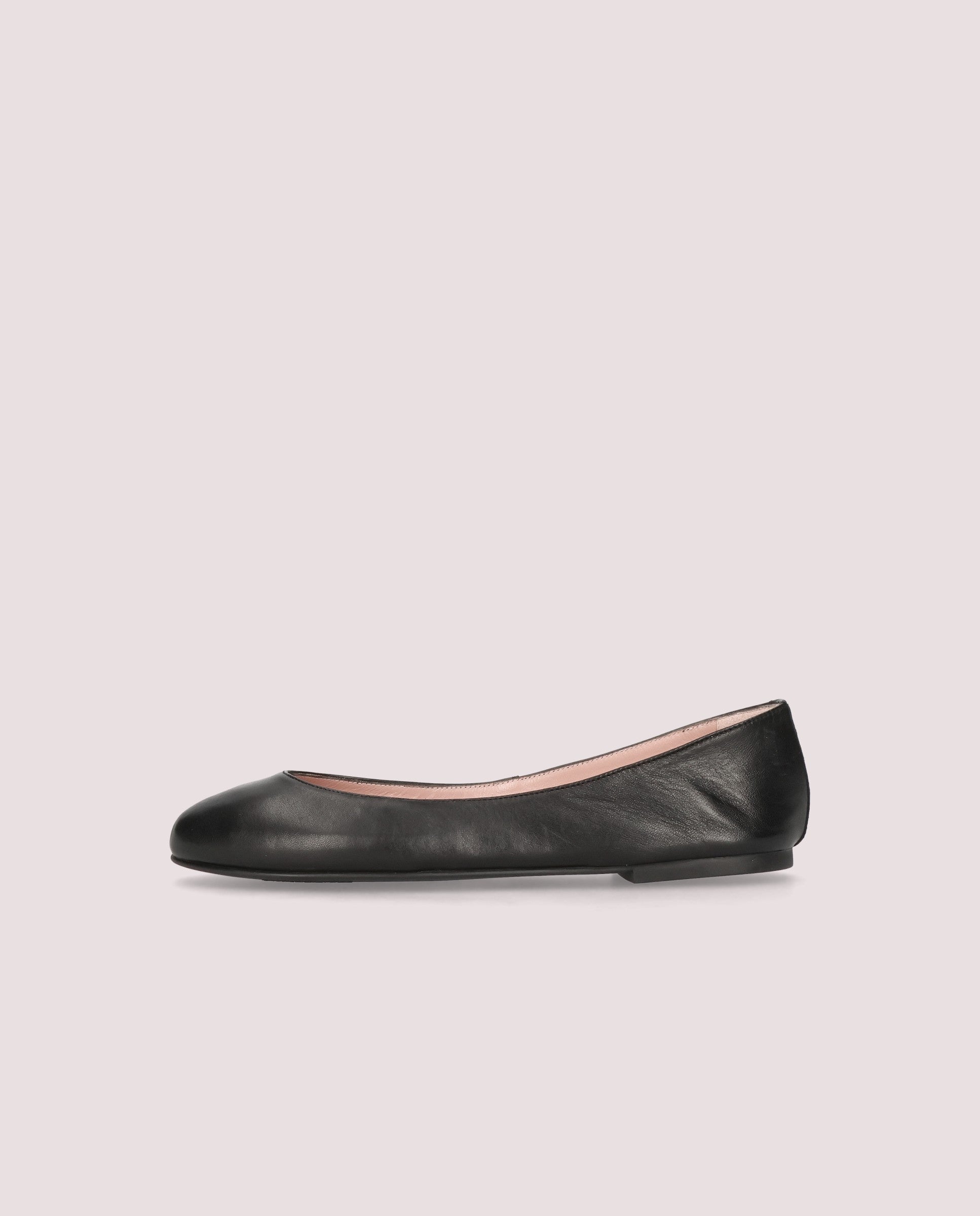 Rosario ballerina in black leather