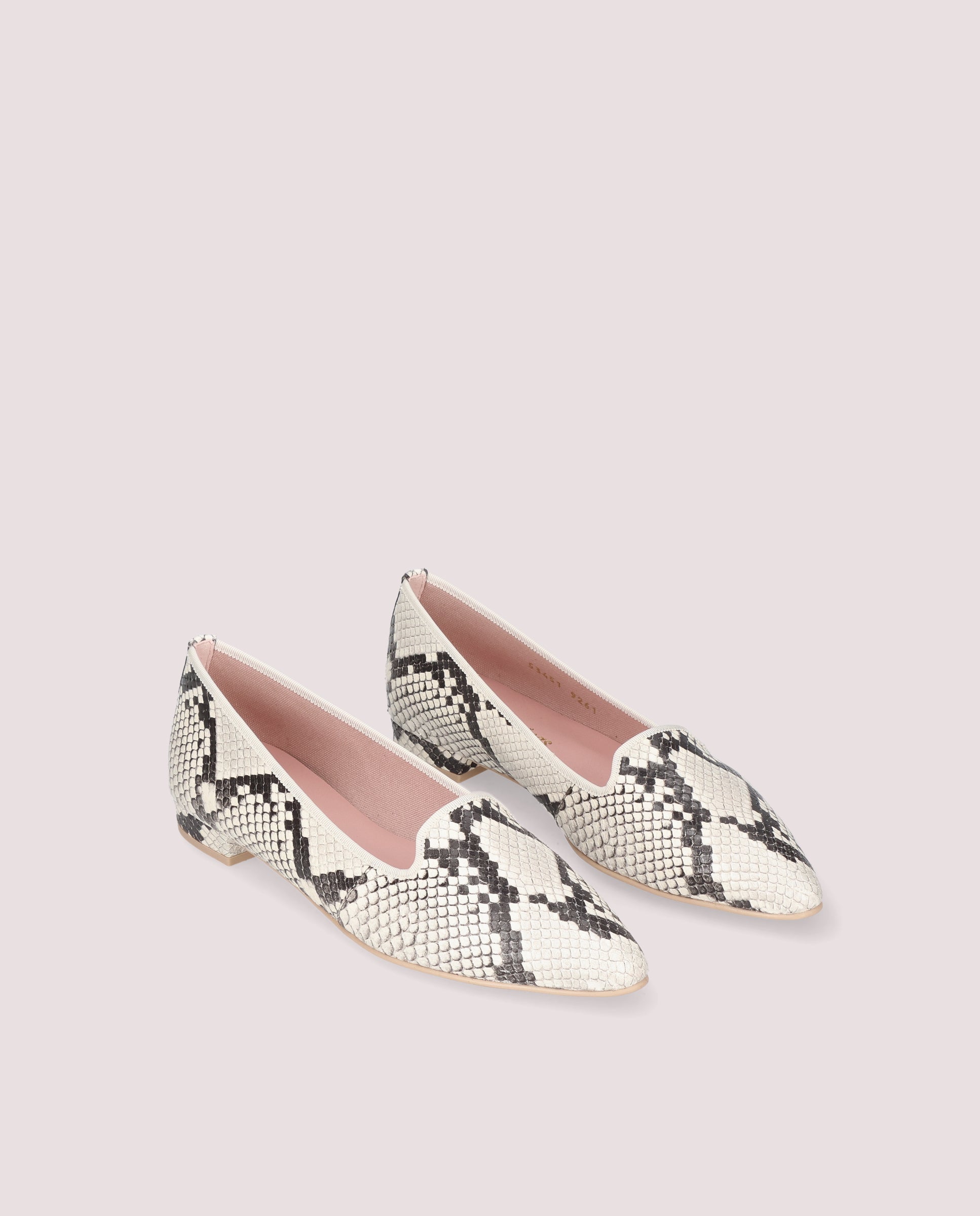 Image of Elise loafer in snake printed leather by PrettyBallerinas
