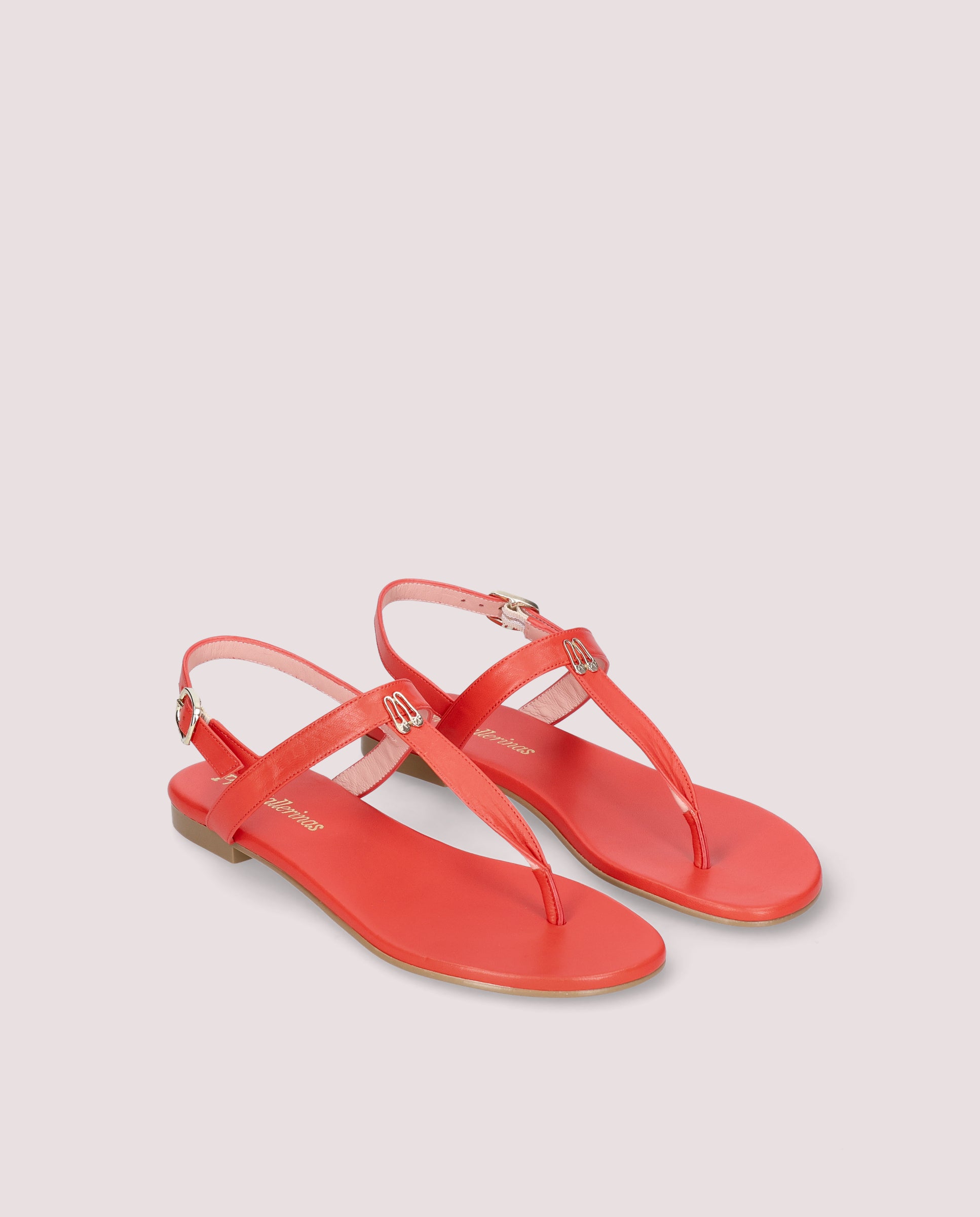 Imagen de Sandalias Judy Rojos Piel por PrettyBallerinas