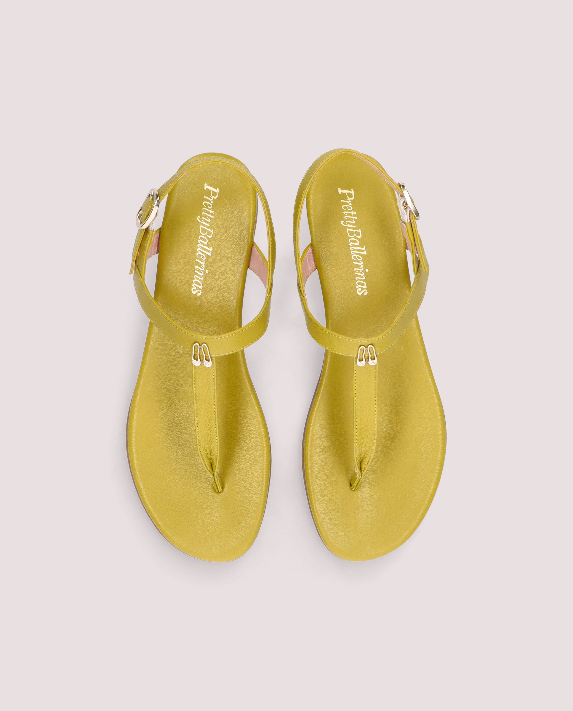 Vista alternativa de Sandalias Judy Verdes Piel por PrettyBallerinas