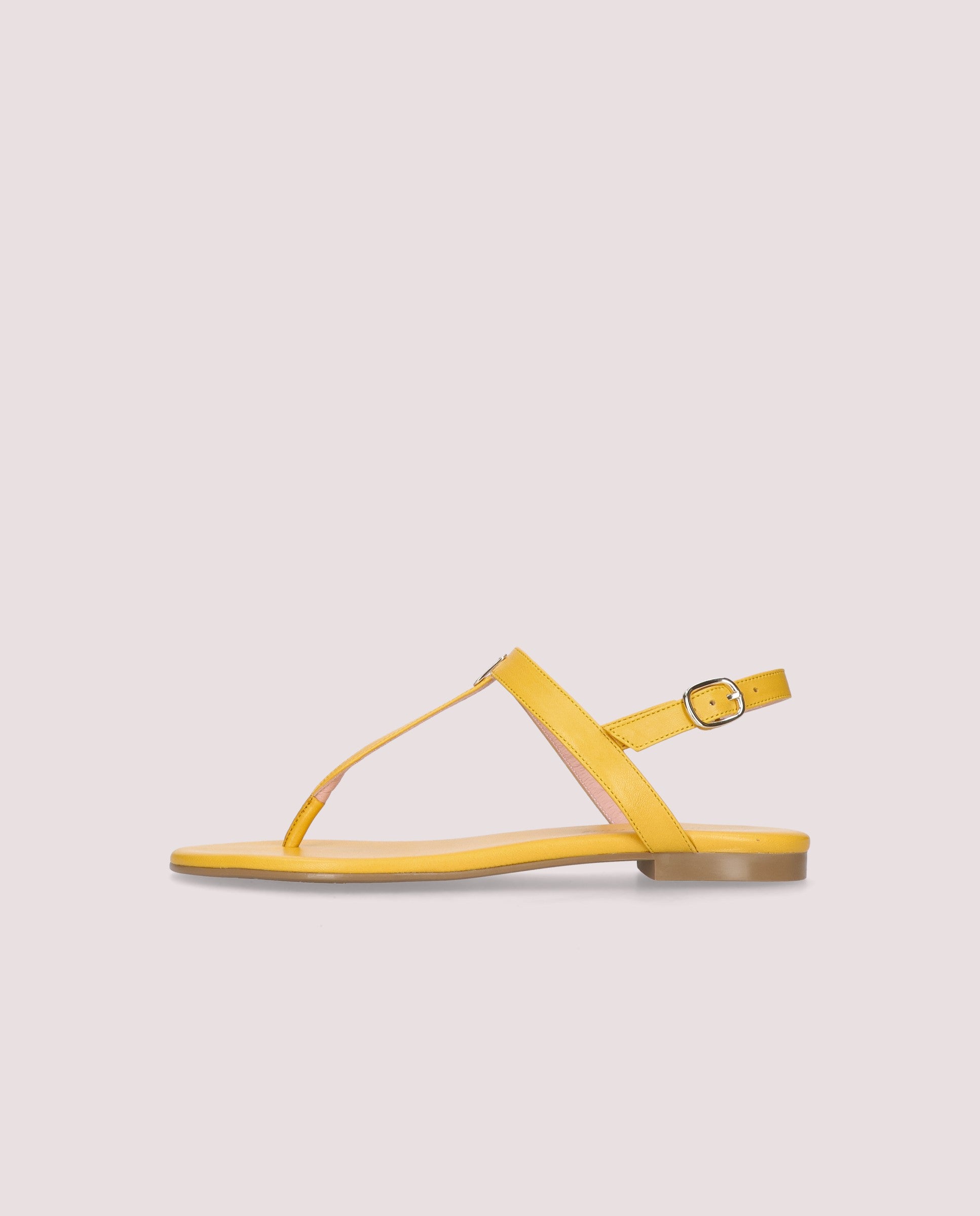 Judy sandal aus zartgelbem leder