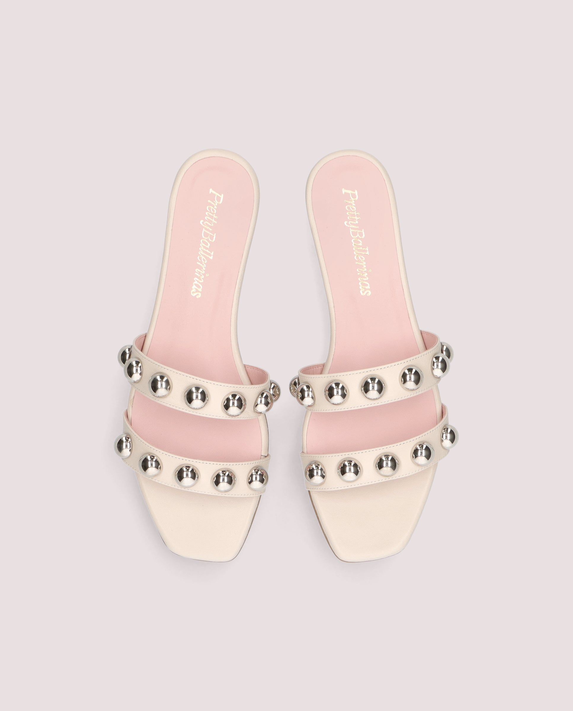 Vista alternativa de Sandalias Isla Blancos Piel por PrettyBallerinas