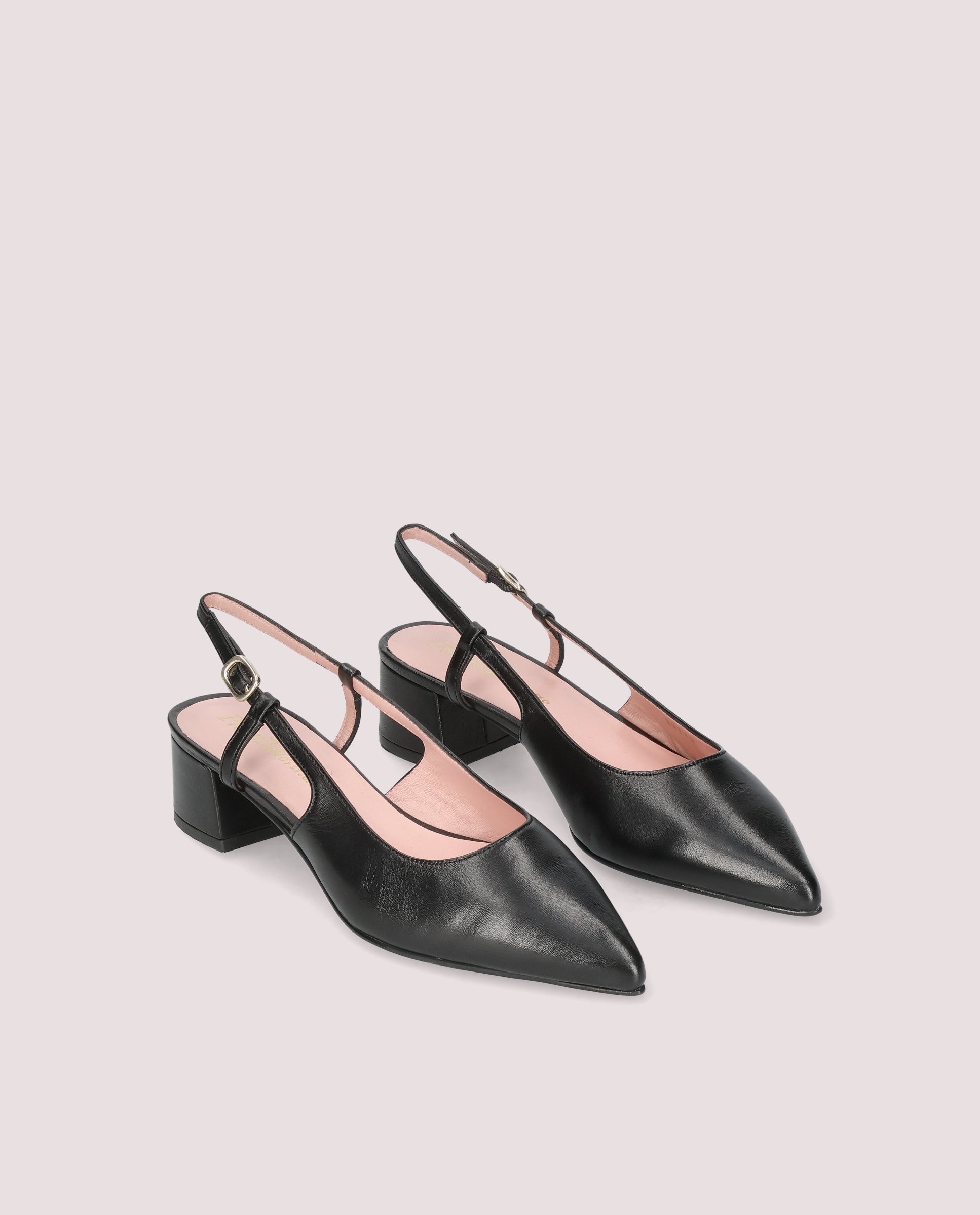 Image of Kendall Pump in soft black leather by PrettyBallerinas