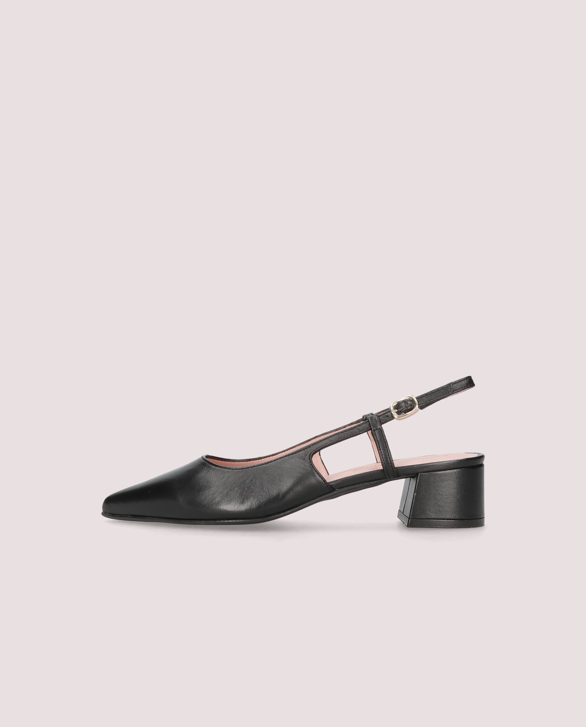 Kendall Pumps aus weichem schwarzem Leder