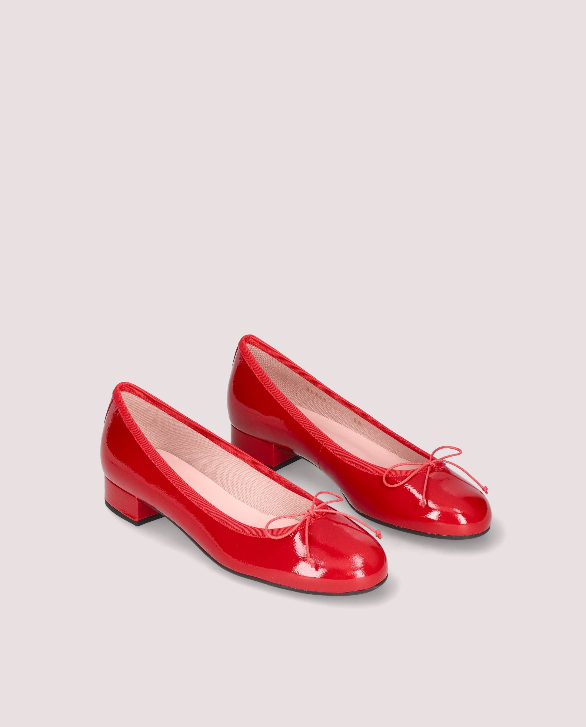 Image of Gretschen ballerina in red patent leather by PrettyBallerinas