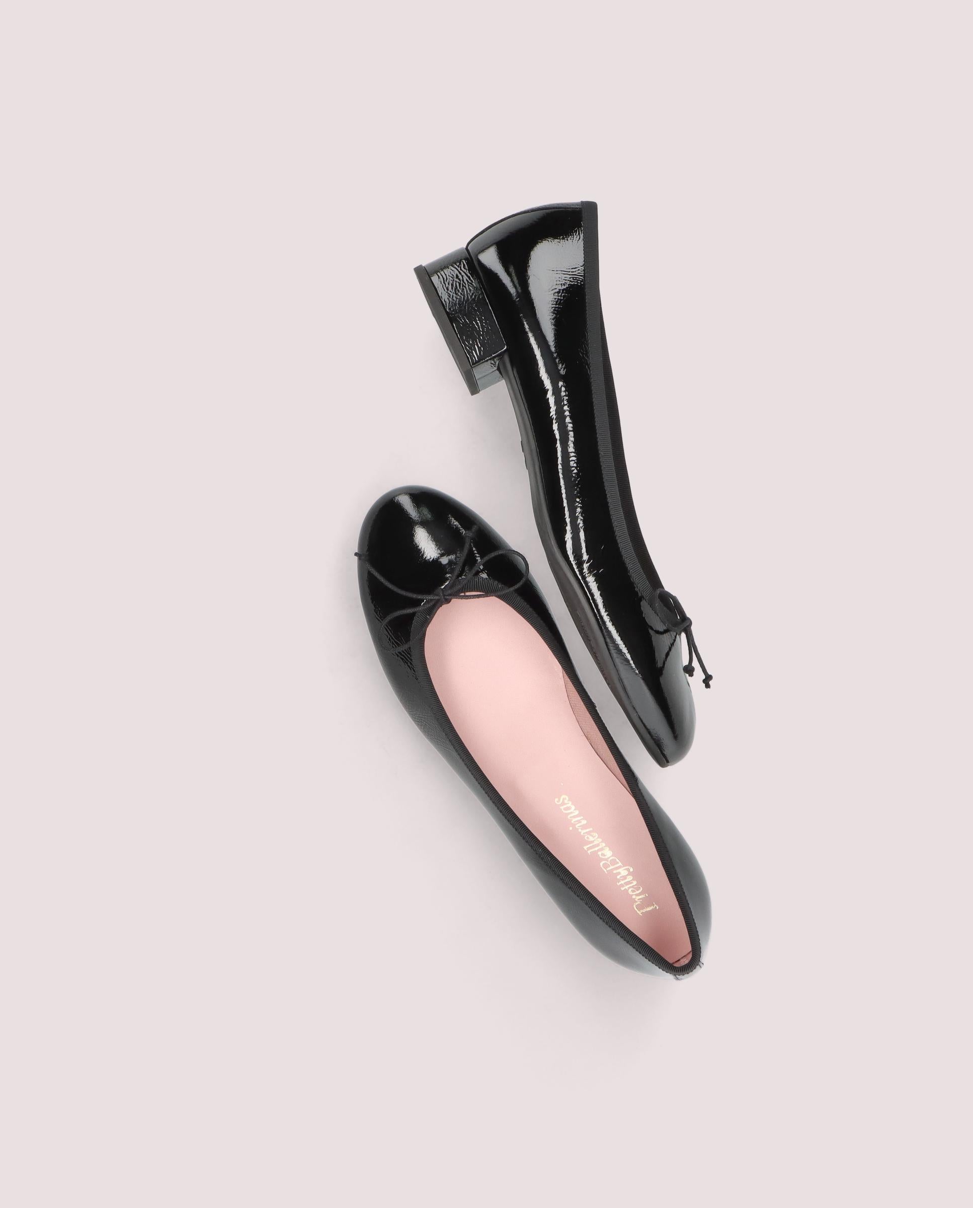 Gretschen ballerina in black patent leather