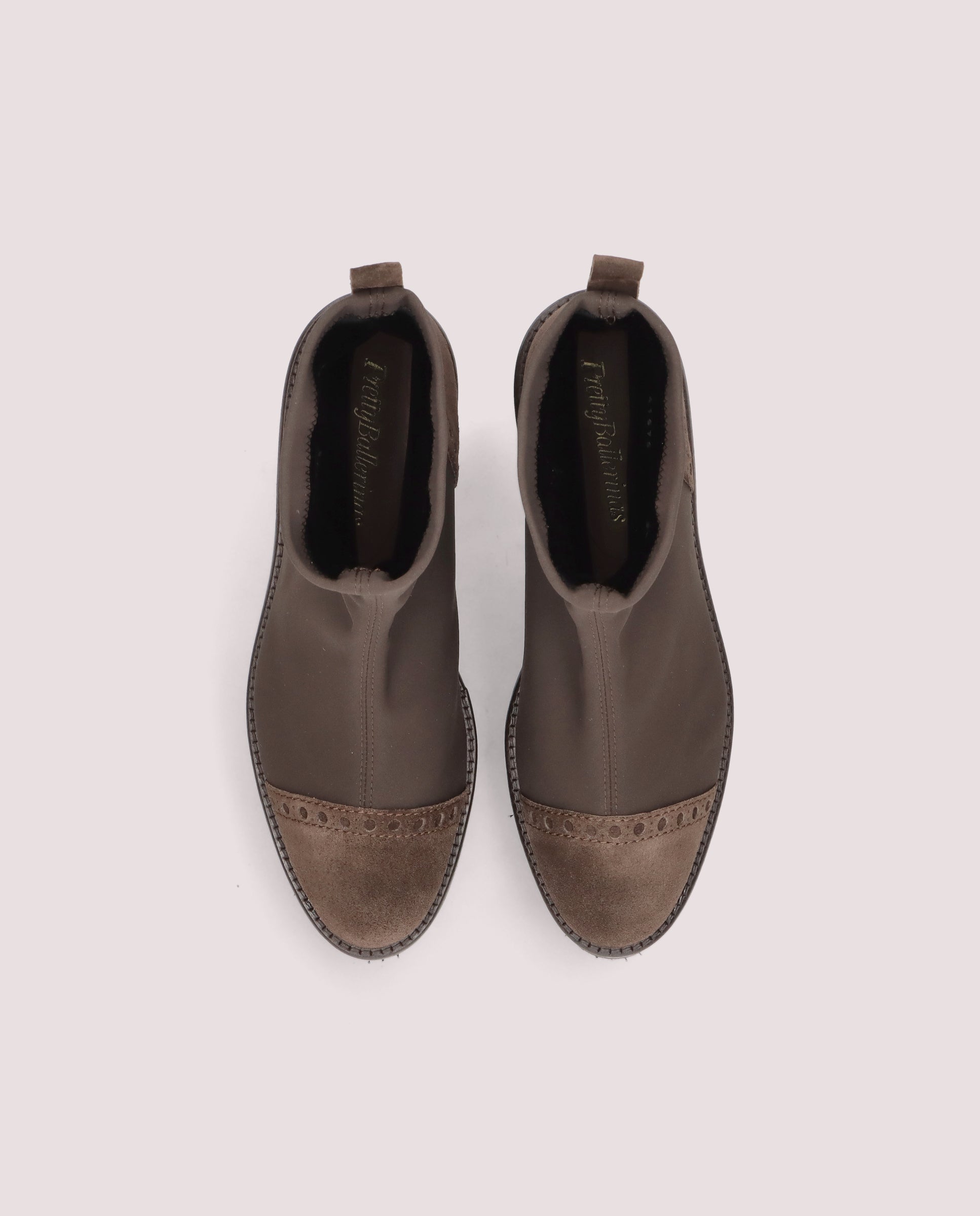 Botines Bette Marrones Tejidos