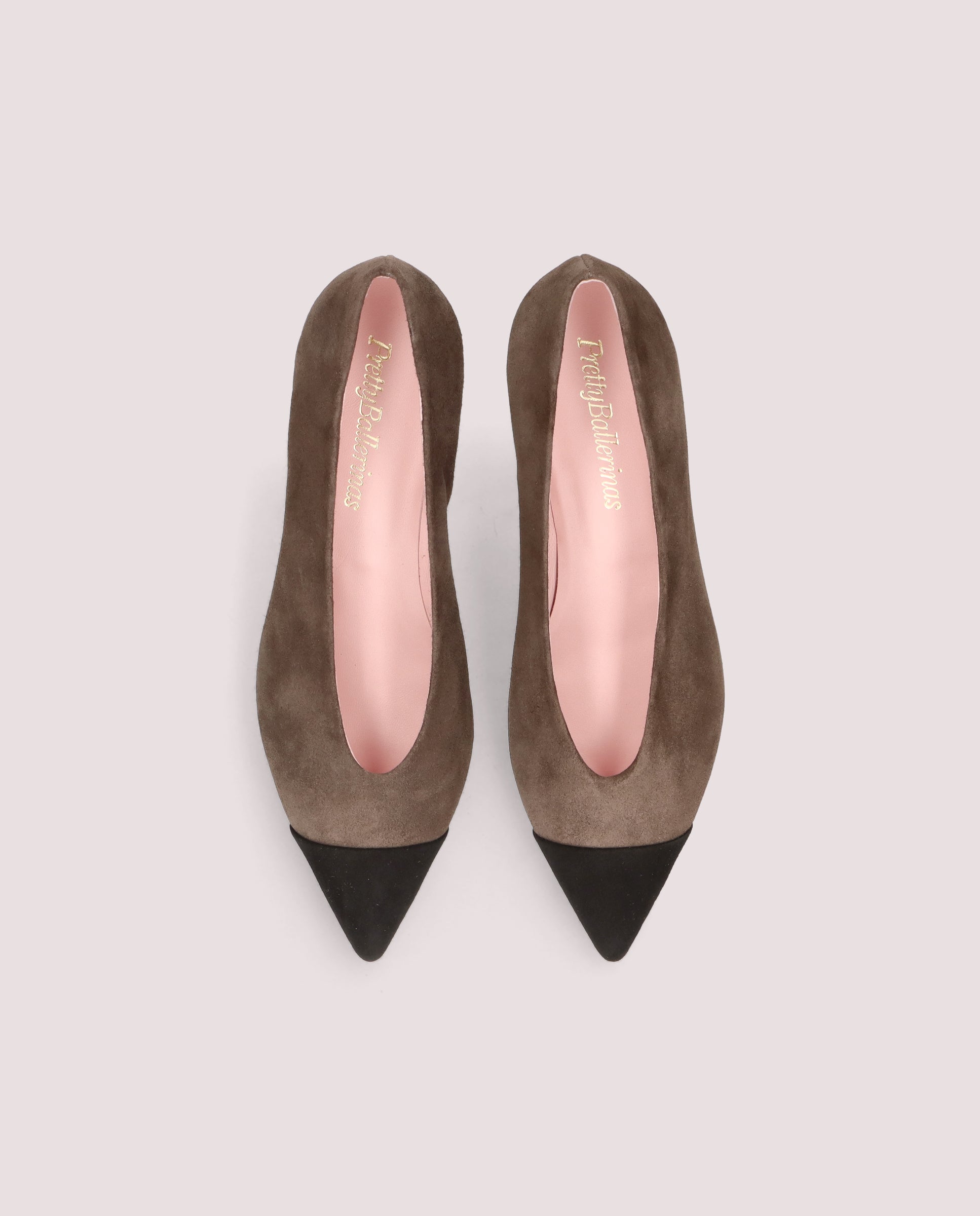 Kendall pump in braunem wildleder