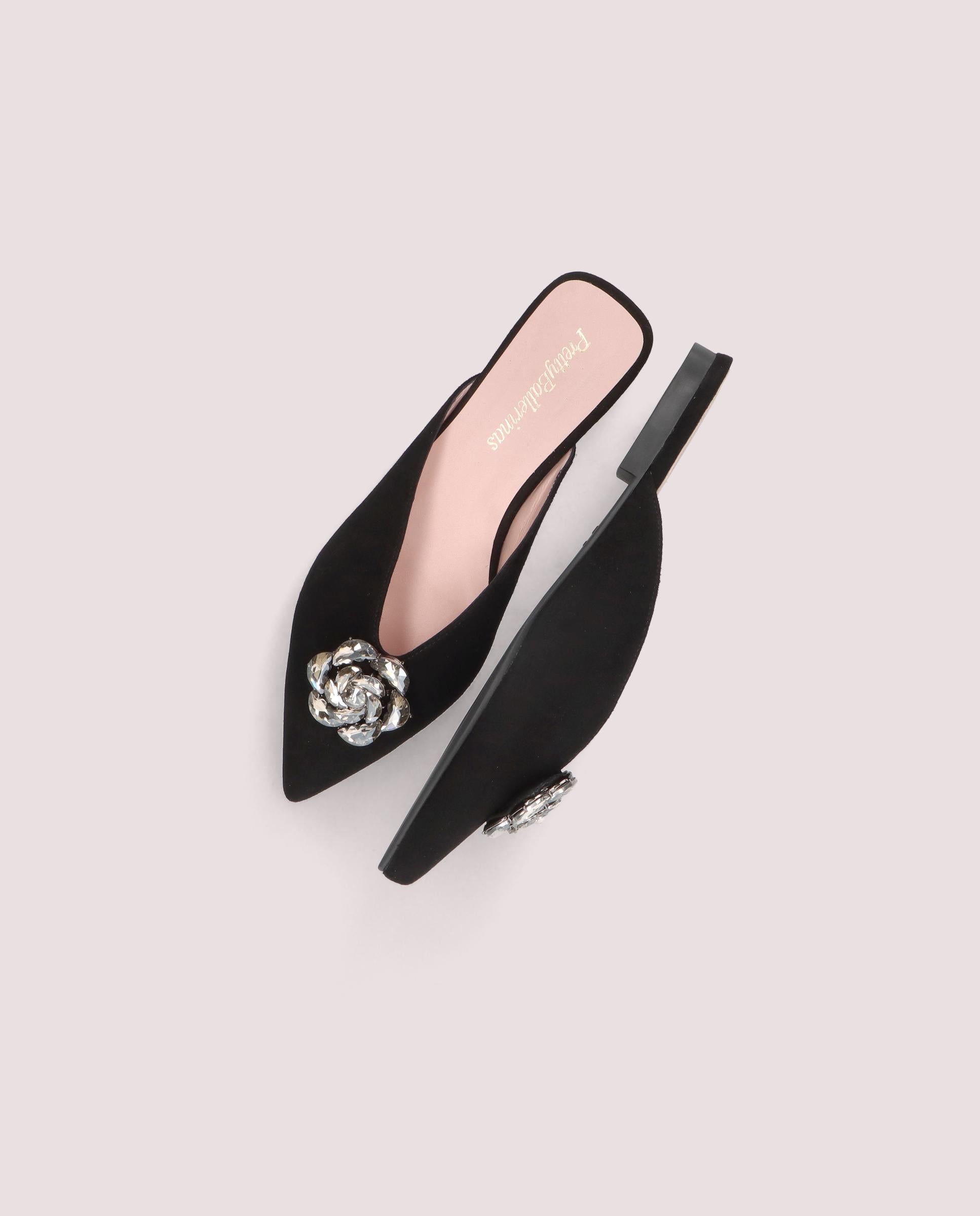 Mules Yvette Negros Ante
