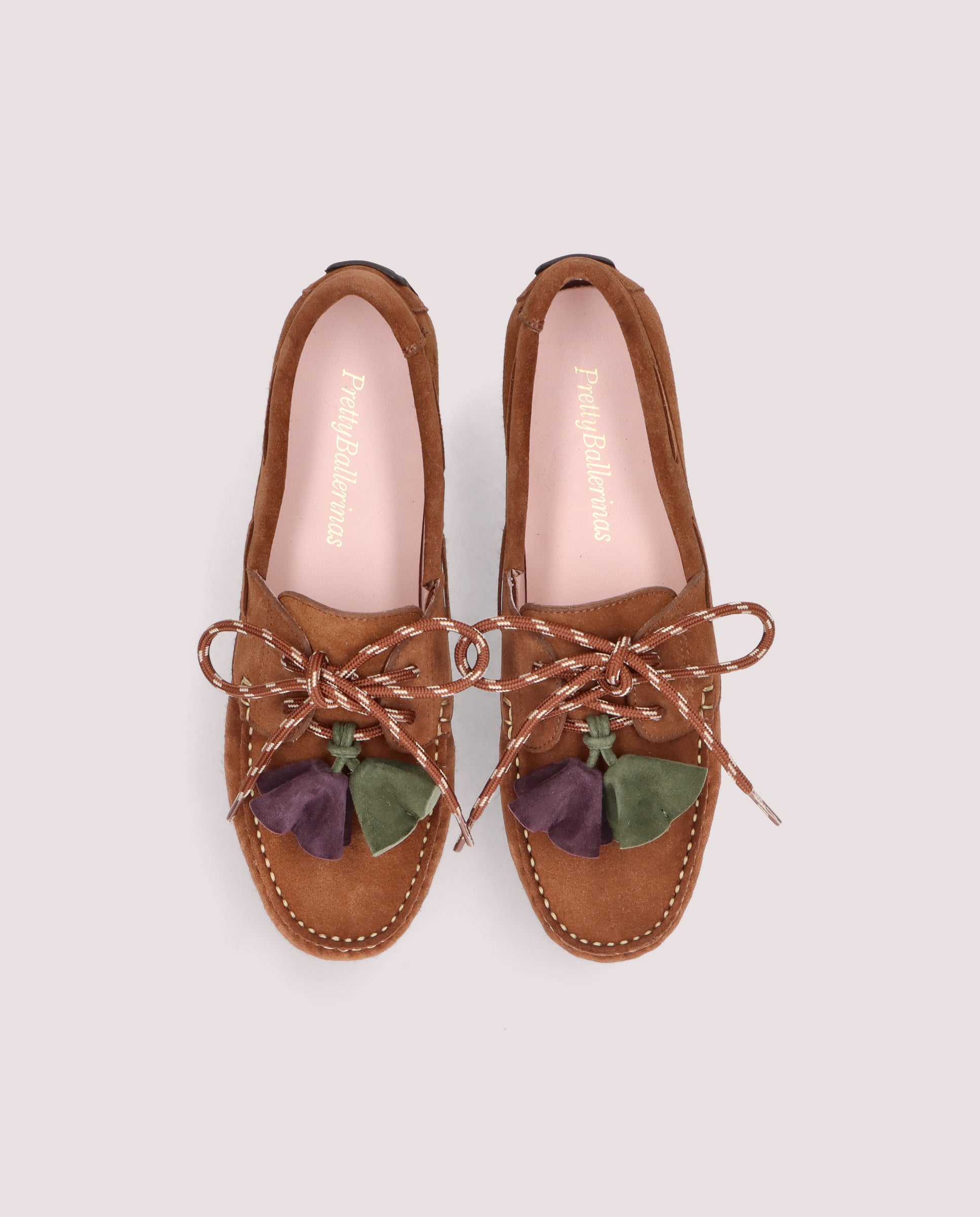 Alternative view of Josephine moccasin in tan suede by PrettyBallerinas