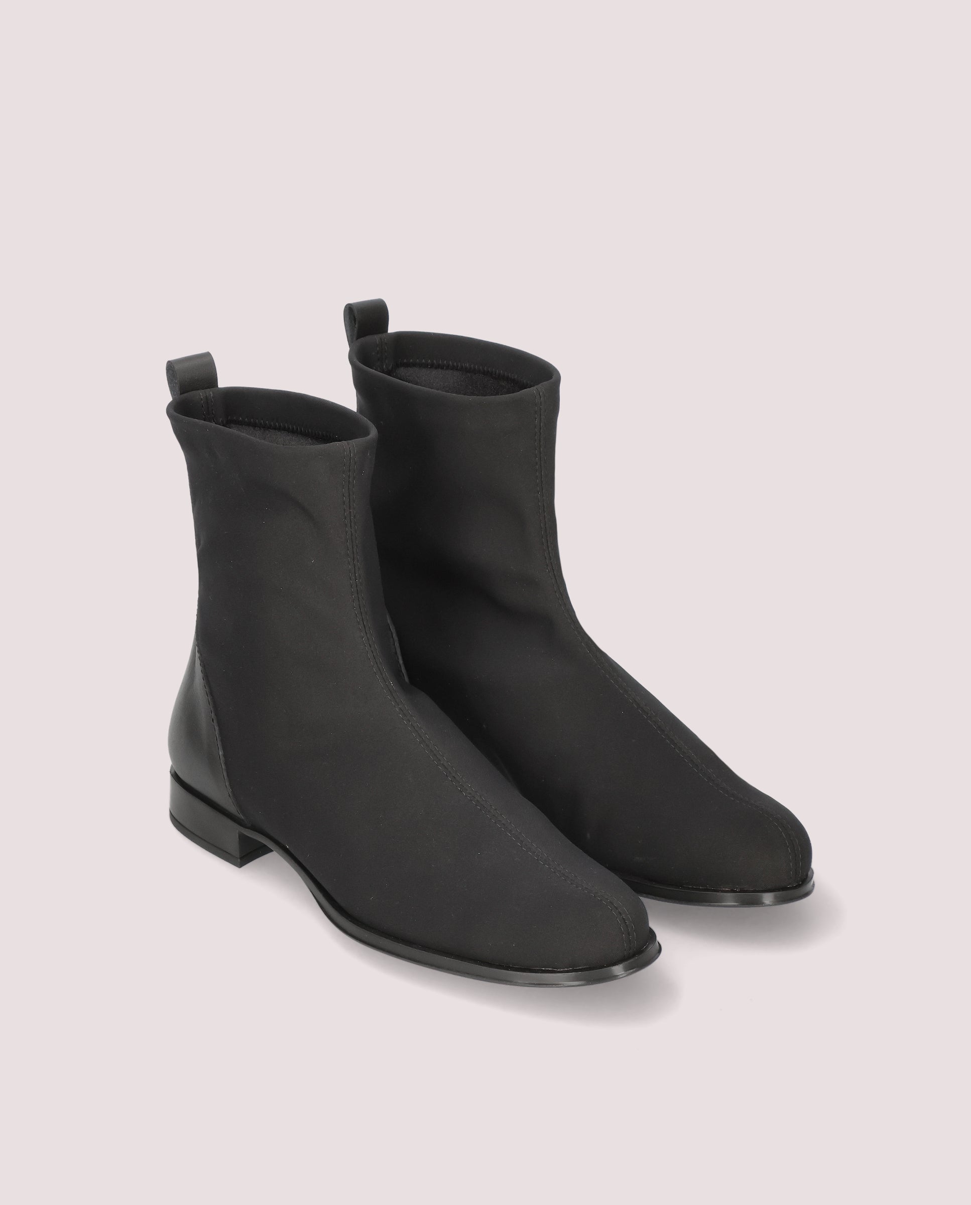 Image of Pat ankle boot in black textile by PrettyBallerinas