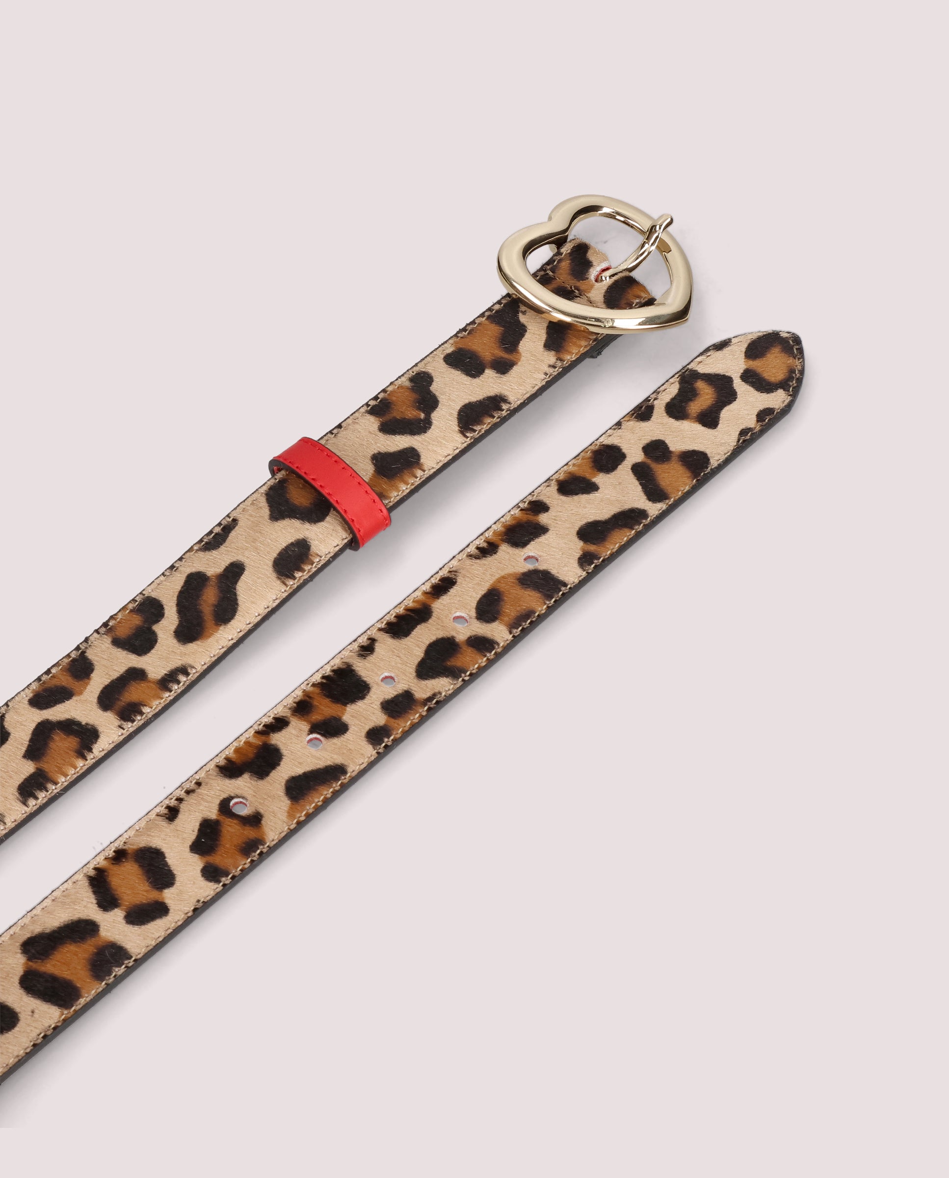 Leopard print belt