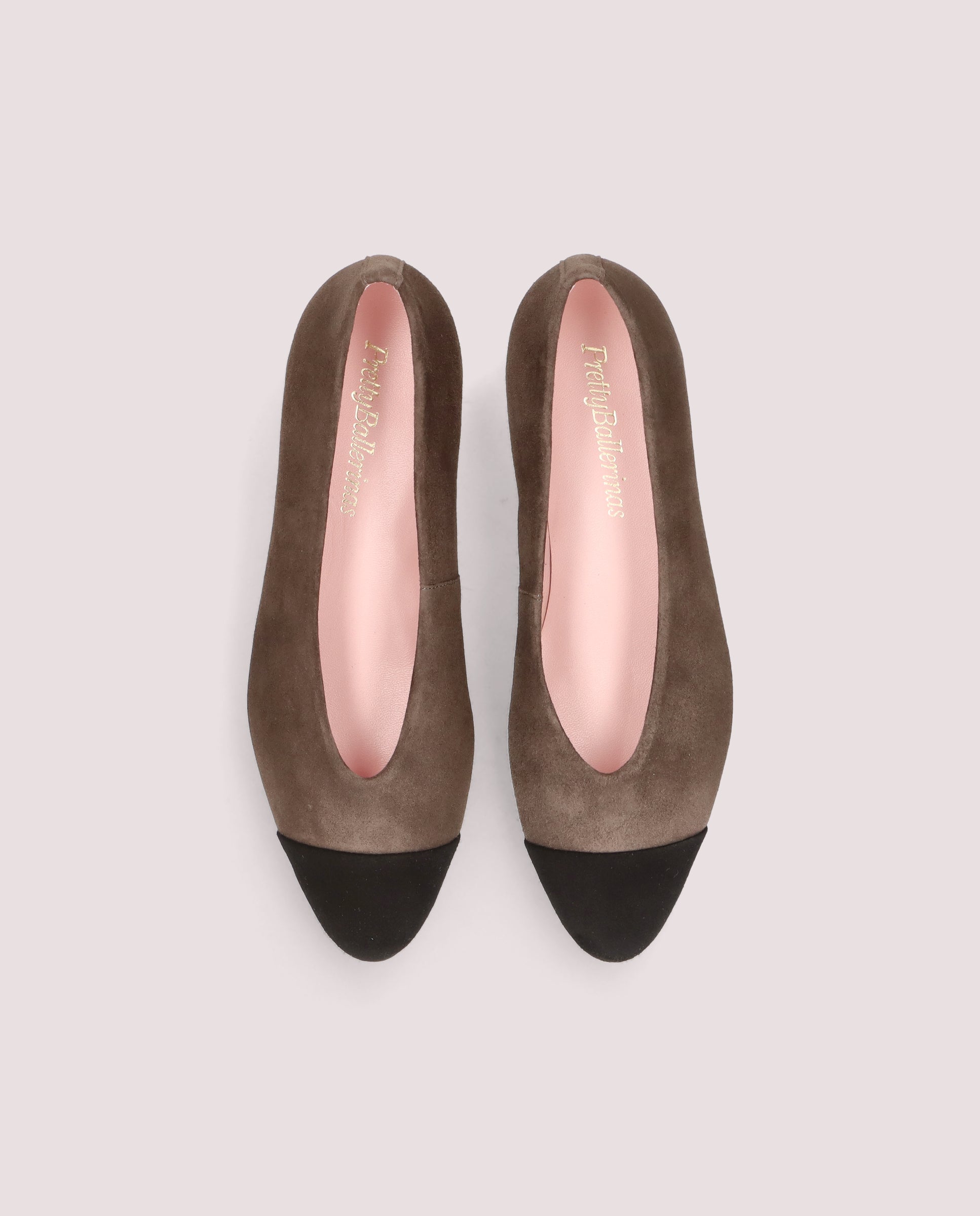 Odile ballerina in braunem wildleder