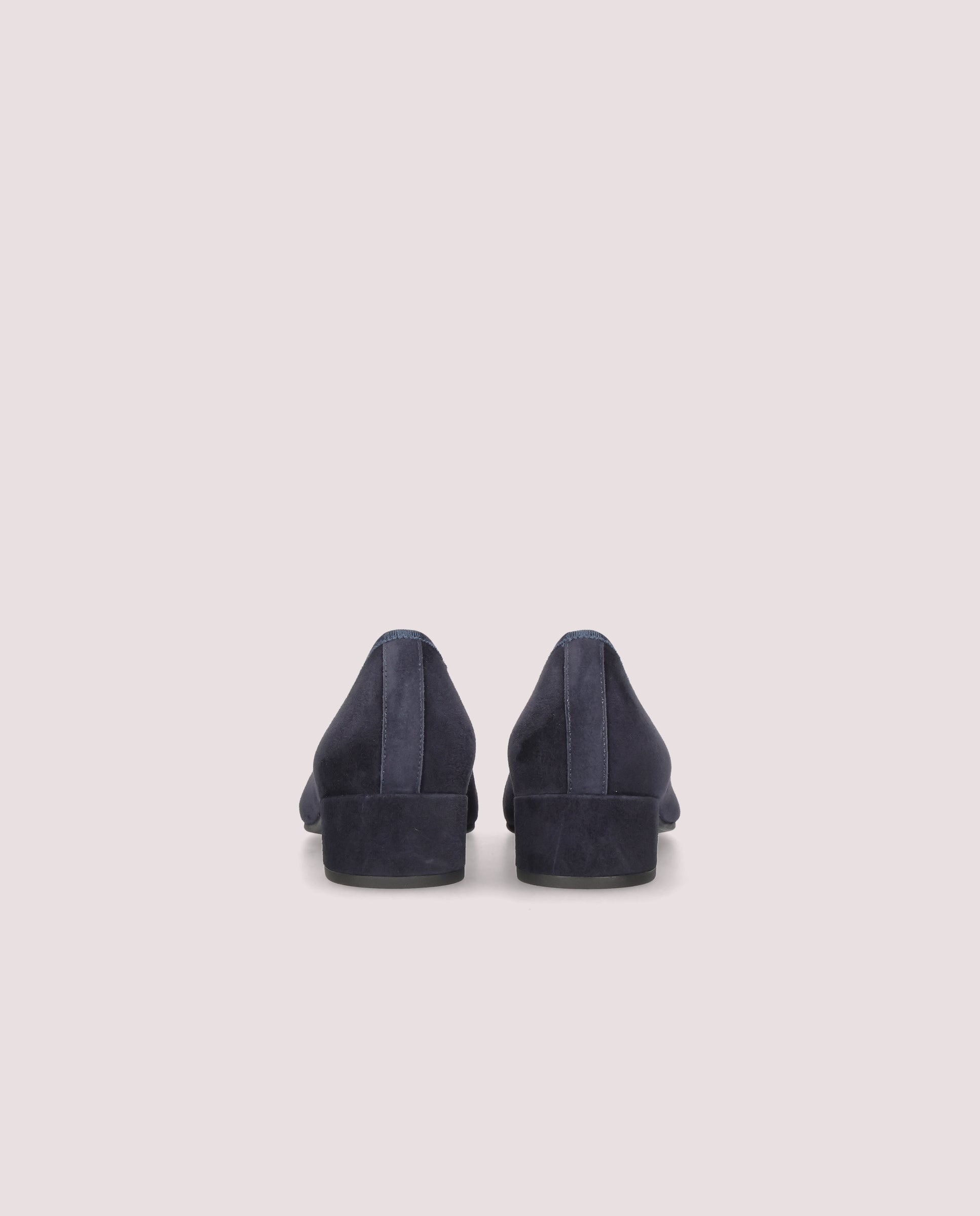 Odette ballerina in navy blue suede