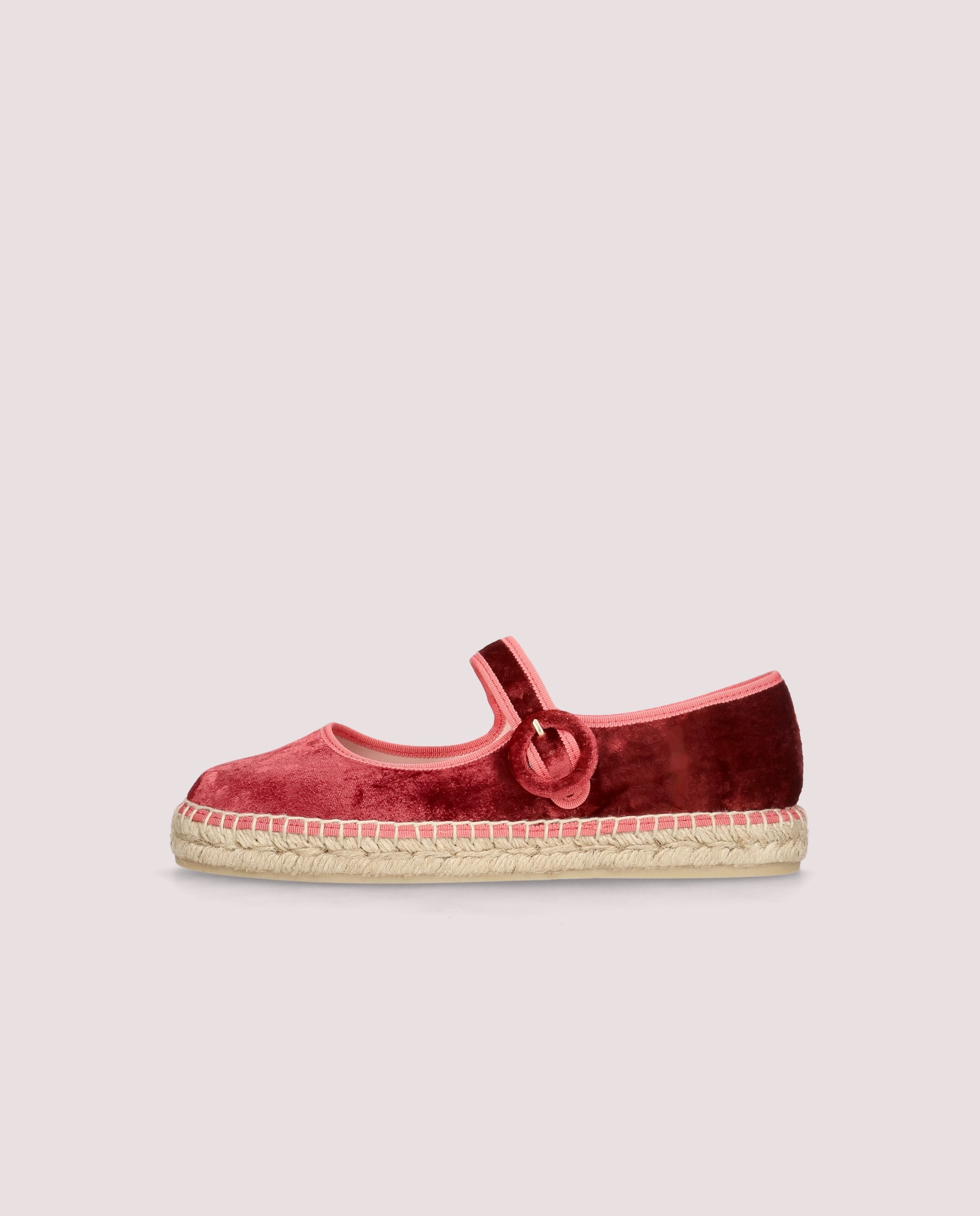 Alpargatas Esparto Athena Rojos Tejidos