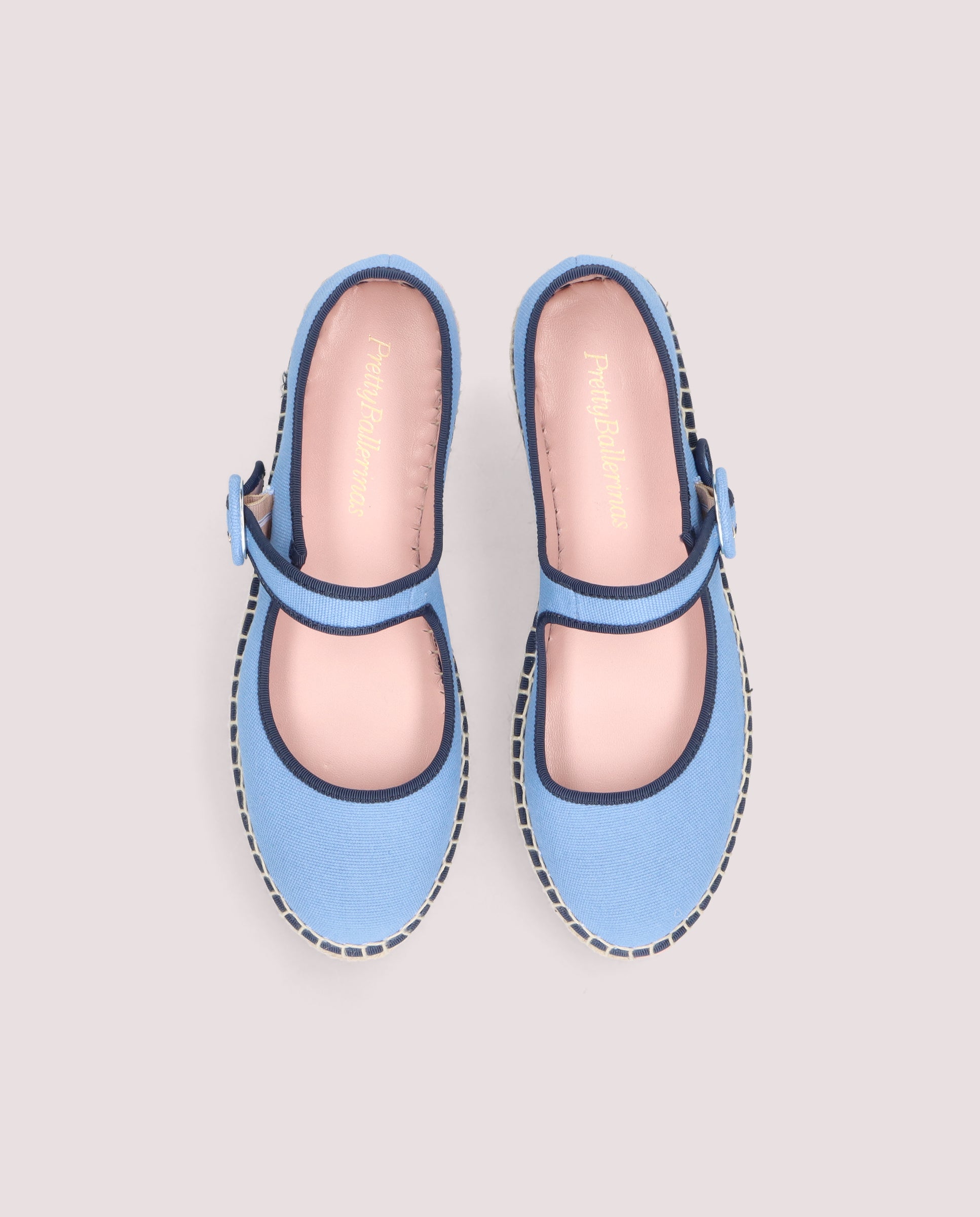 Alpargatas Esparto Athena Azules Tejidos