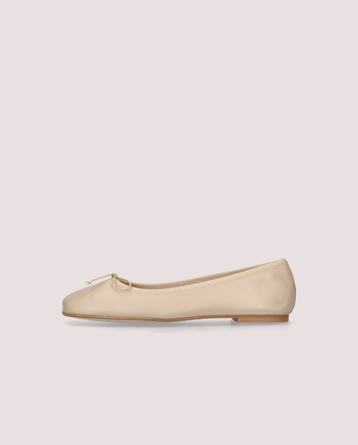 Alessia ballerina in nude leather