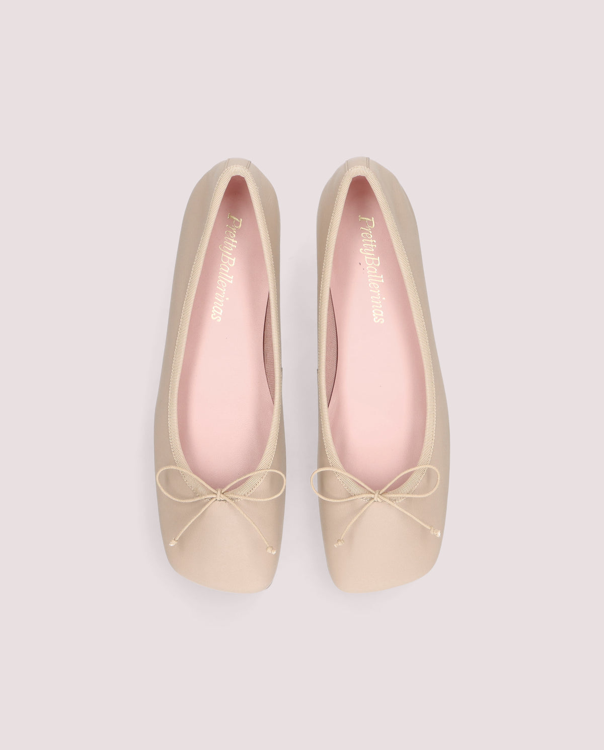 Vista alternativa de Bailarinas Alessia Beiges Piel por PrettyBallerinas
