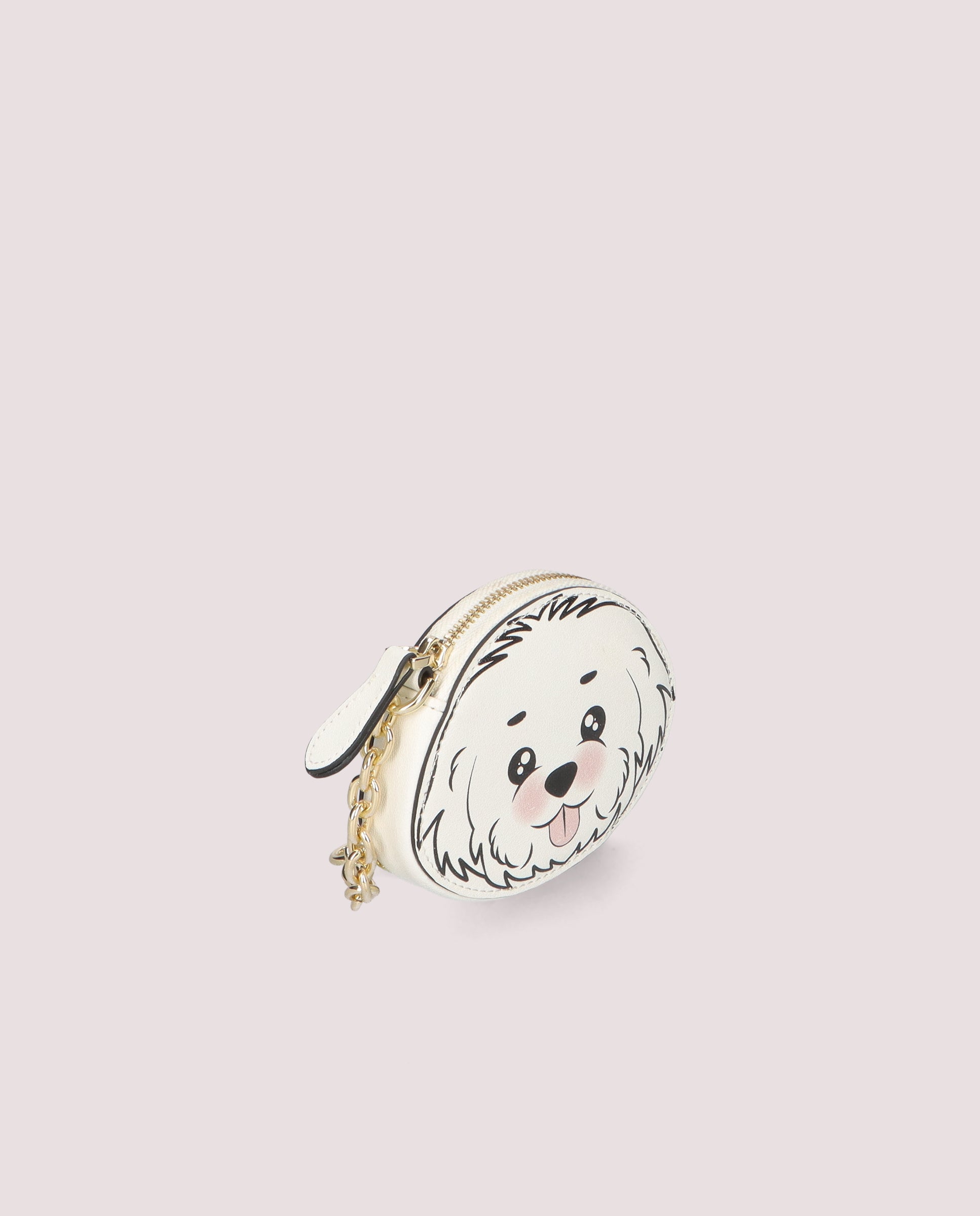 Schlüsselanhänger-Geldbörse mit Bichon-Motiv