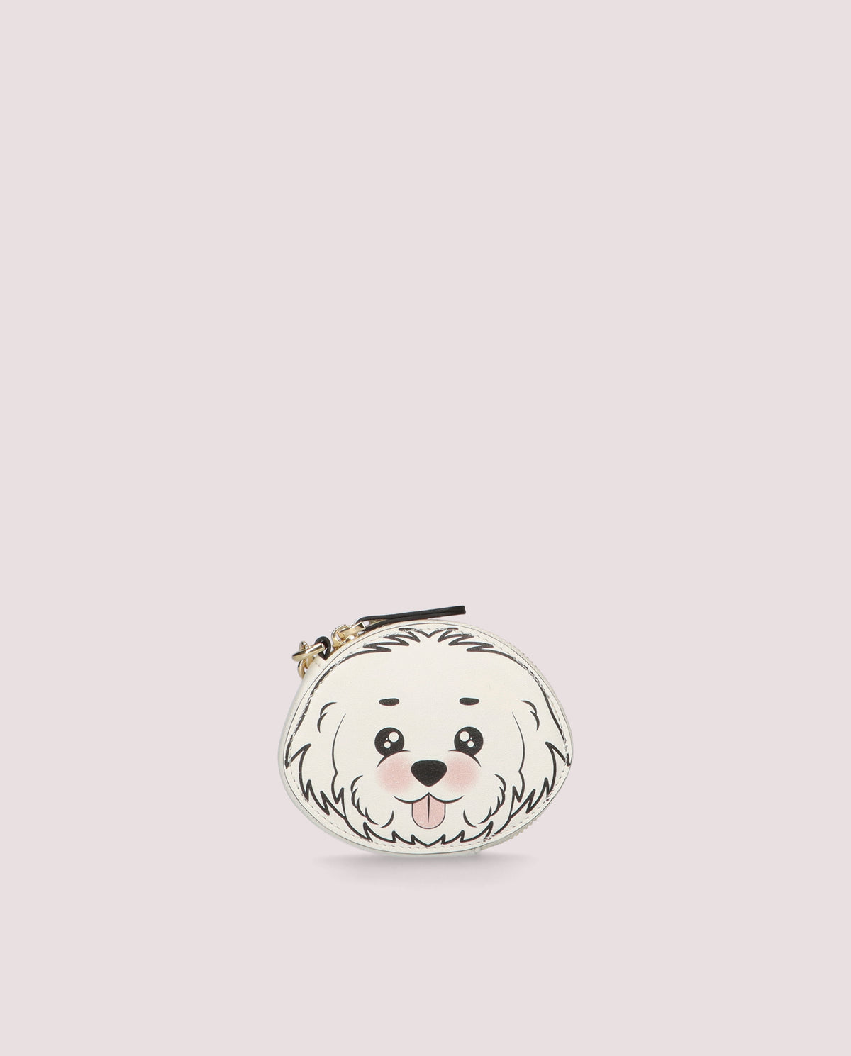 Schlüsselanhänger-Geldbörse mit Bichon-Motiv