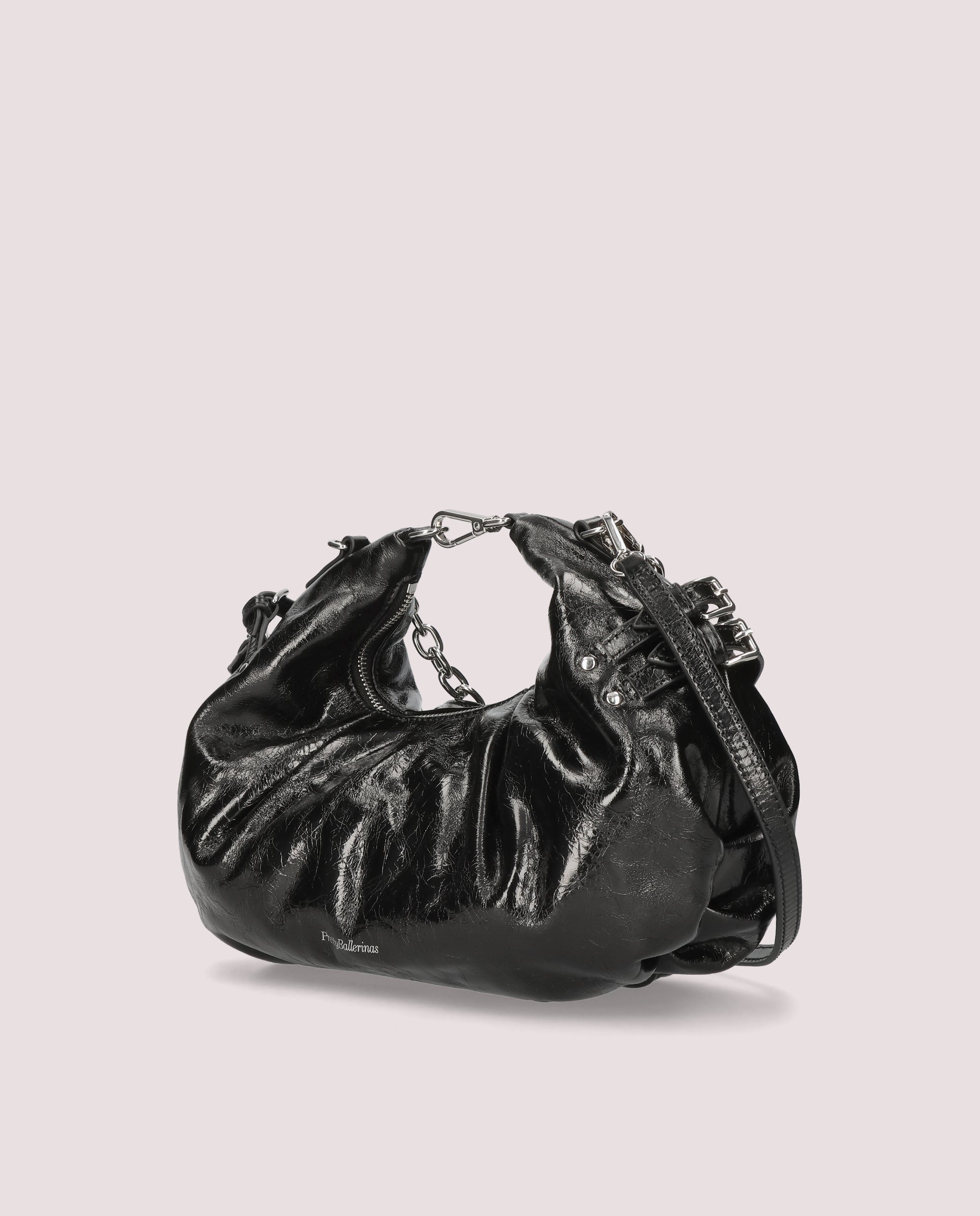 Schwarze Lackhandtaschen