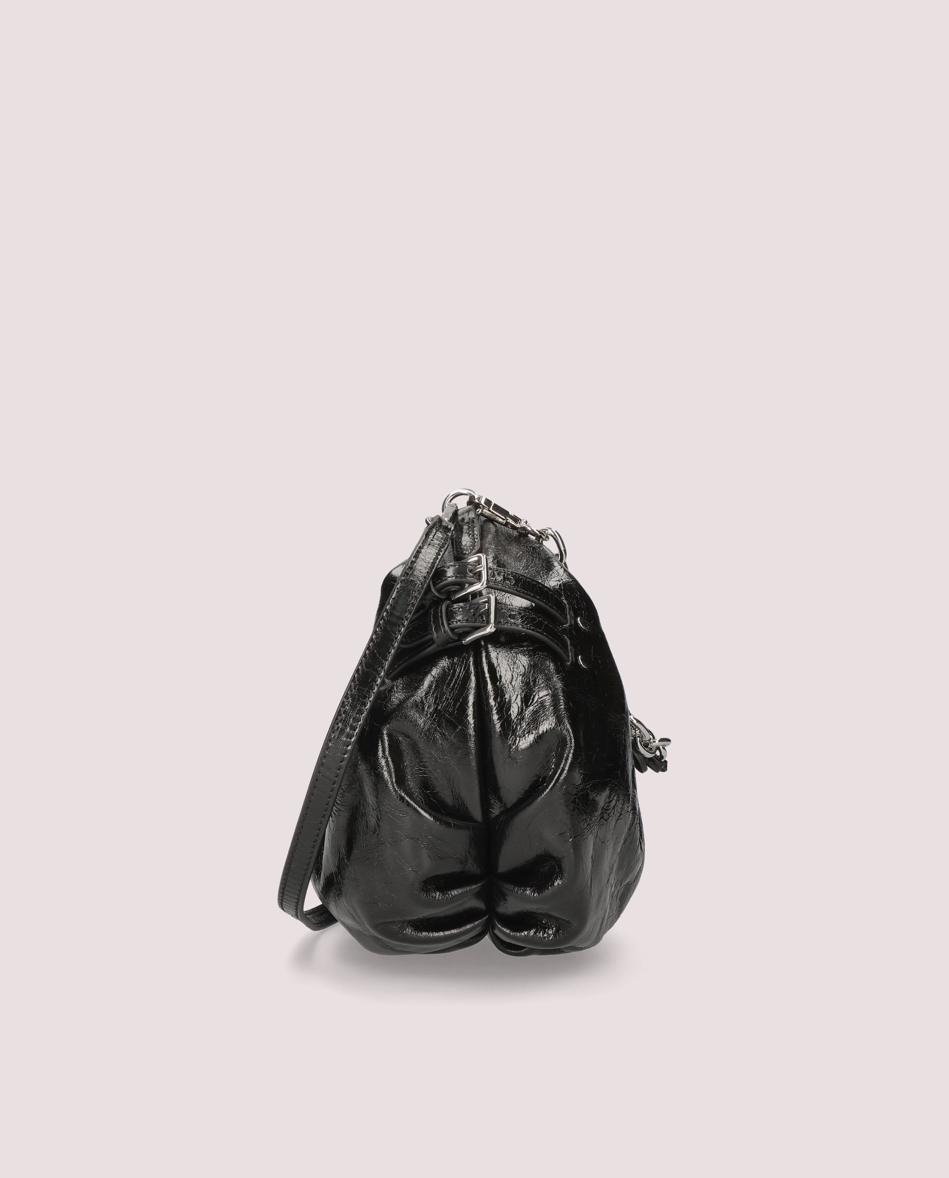 Schwarze Lackhandtaschen