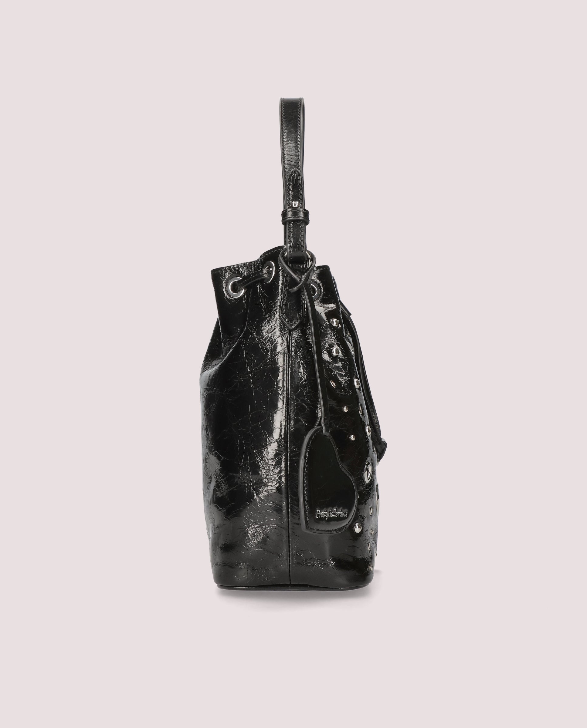 Schwarze Lackhandtaschen