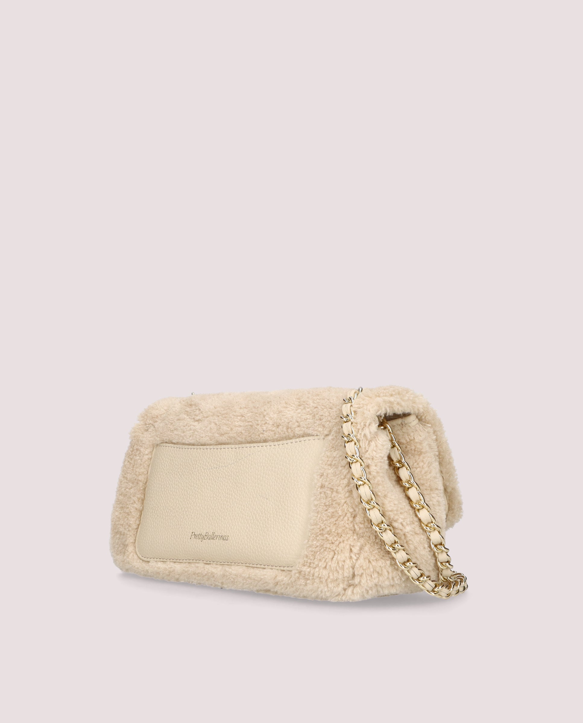 Beige Taschen aus Gewebe