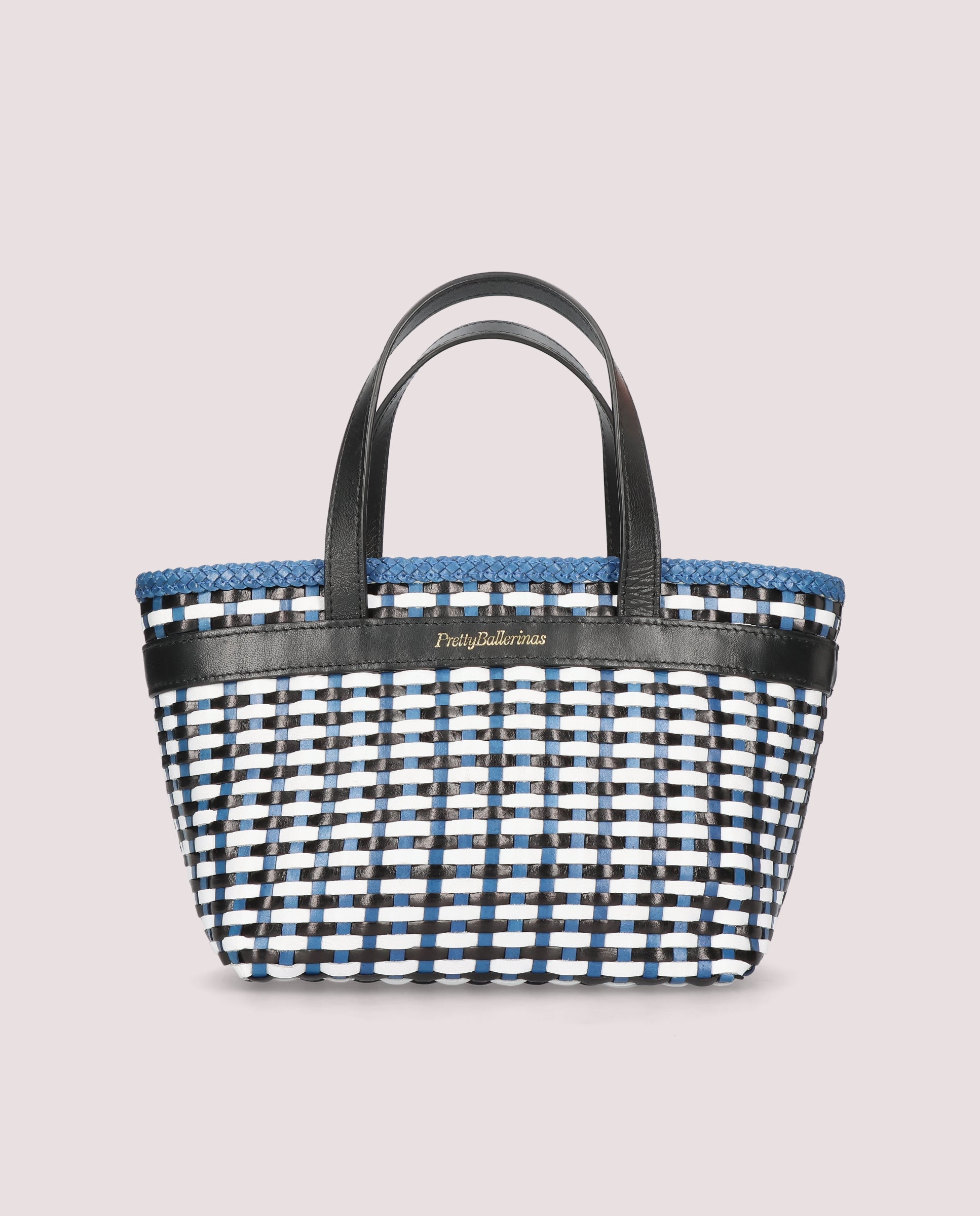 Imagen de Bolso tote trenzado en piel multicolor por PrettyBallerinas