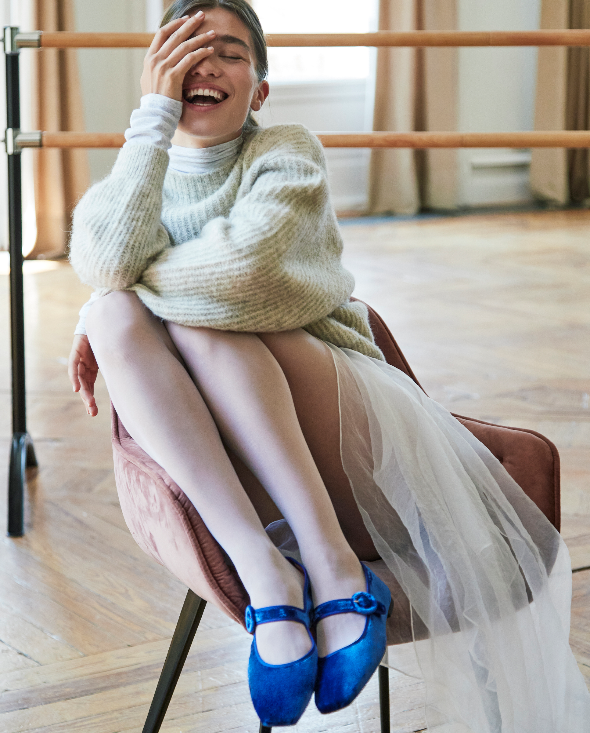 Bailarinas Camille Azules Tejidos