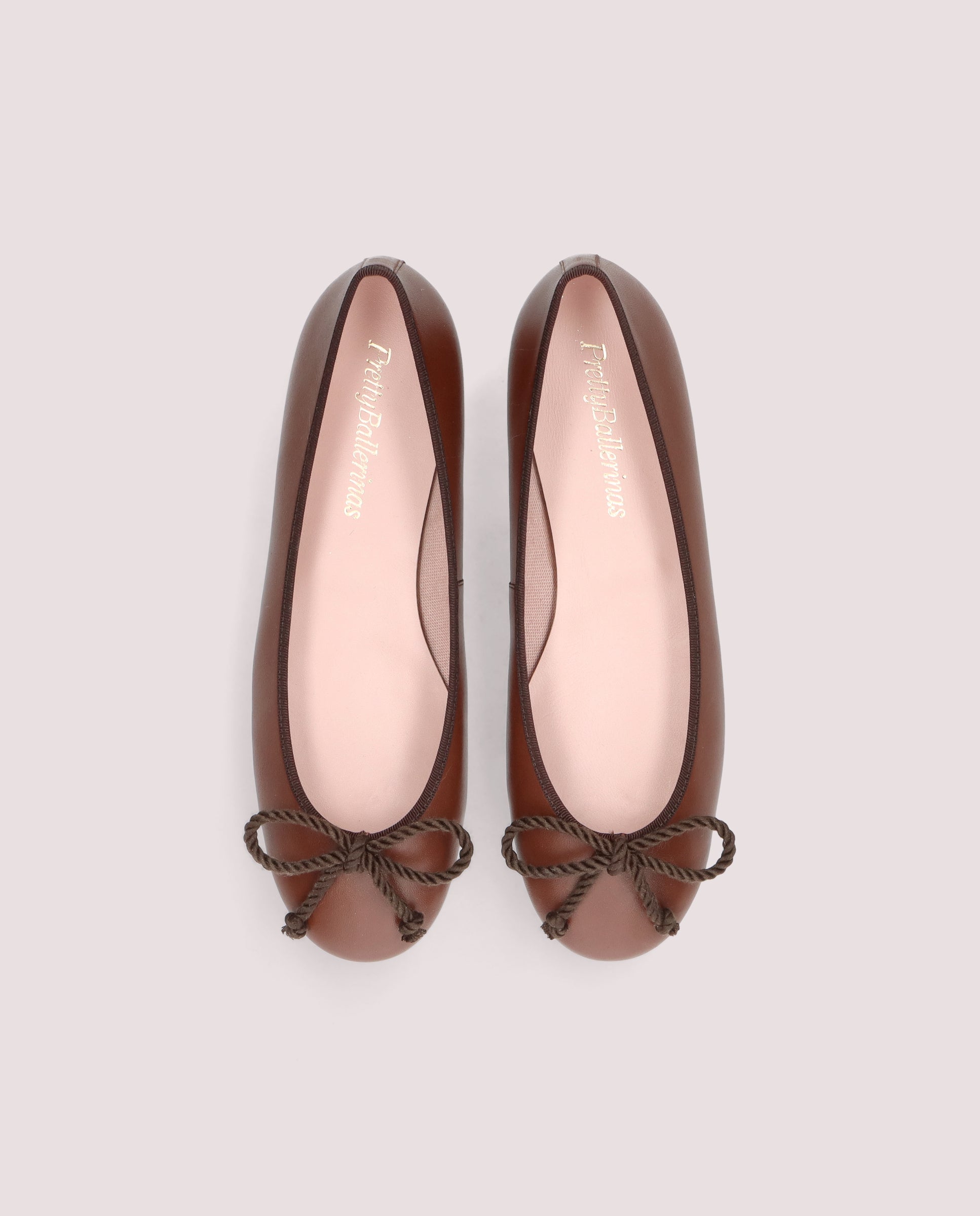 Alternative view of Rosario ballerina in brown leather by PrettyBallerinas
