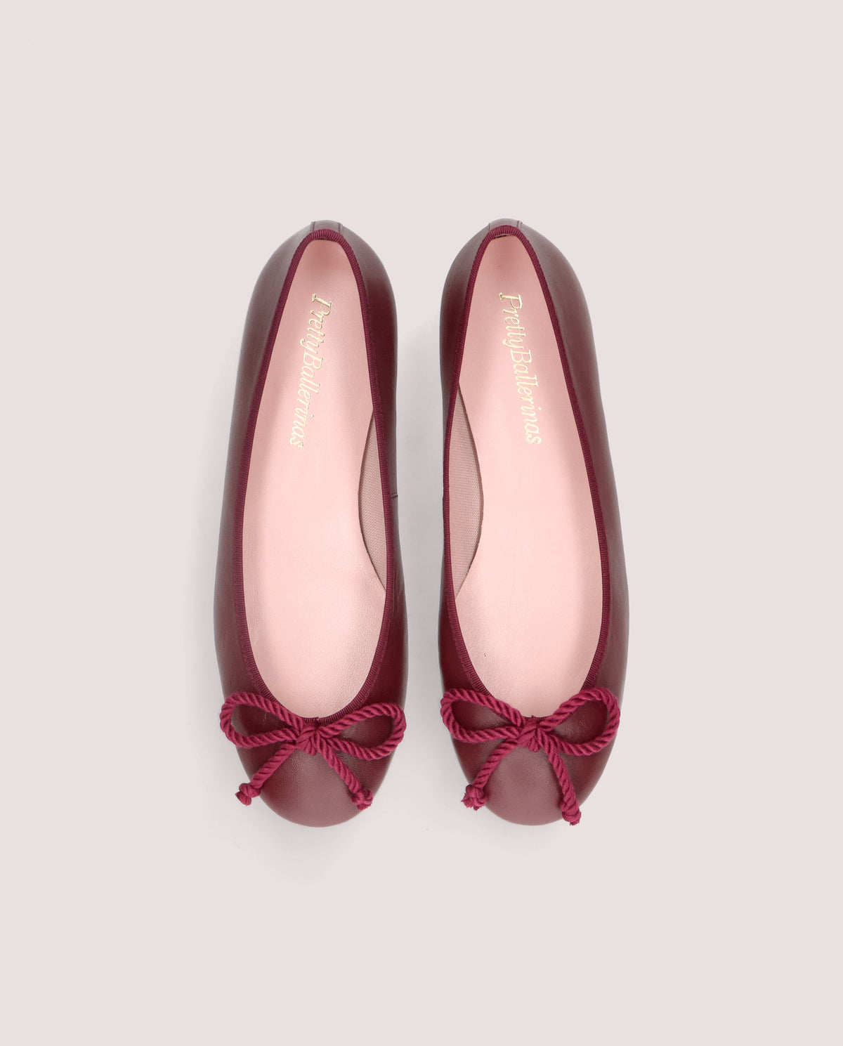 Alternative Ansicht von Rosario ballerina in pflaumenfarbenem Leder von PrettyBallerinas