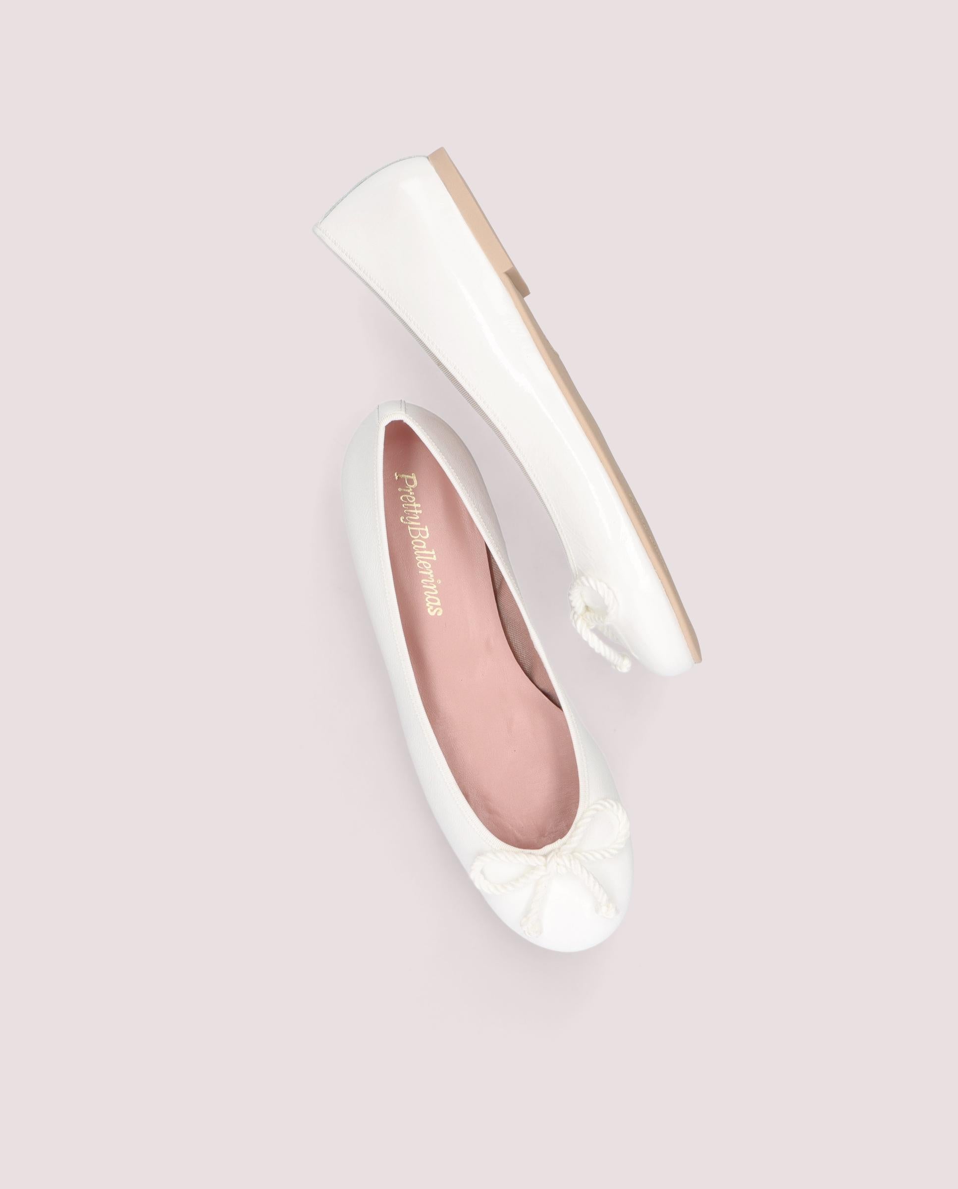 Ballerines en cuir verni Rosario Blancos