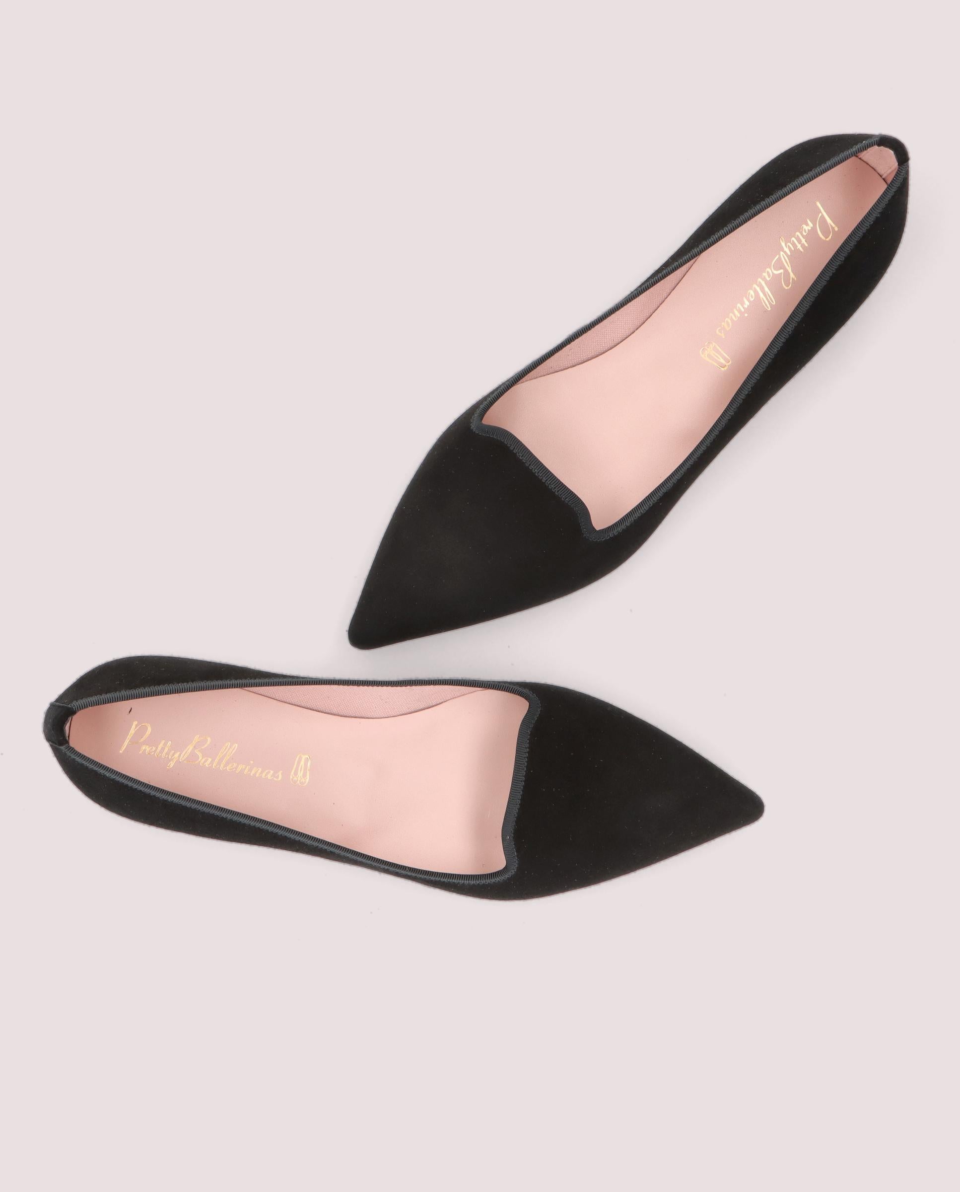 Loafers Ella Negros Ante | Pretty Ballerinas