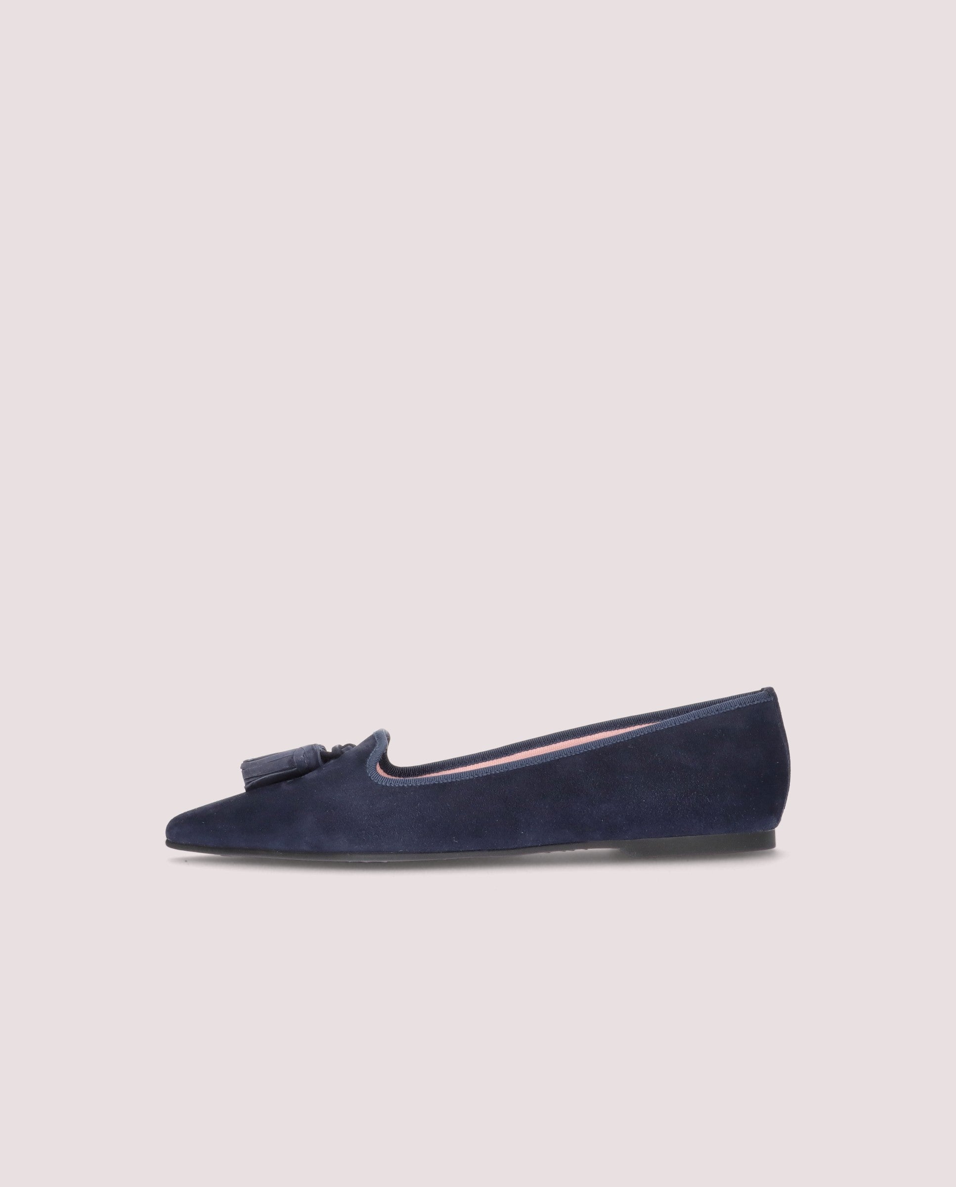 Mocassins Ella en daim bleu