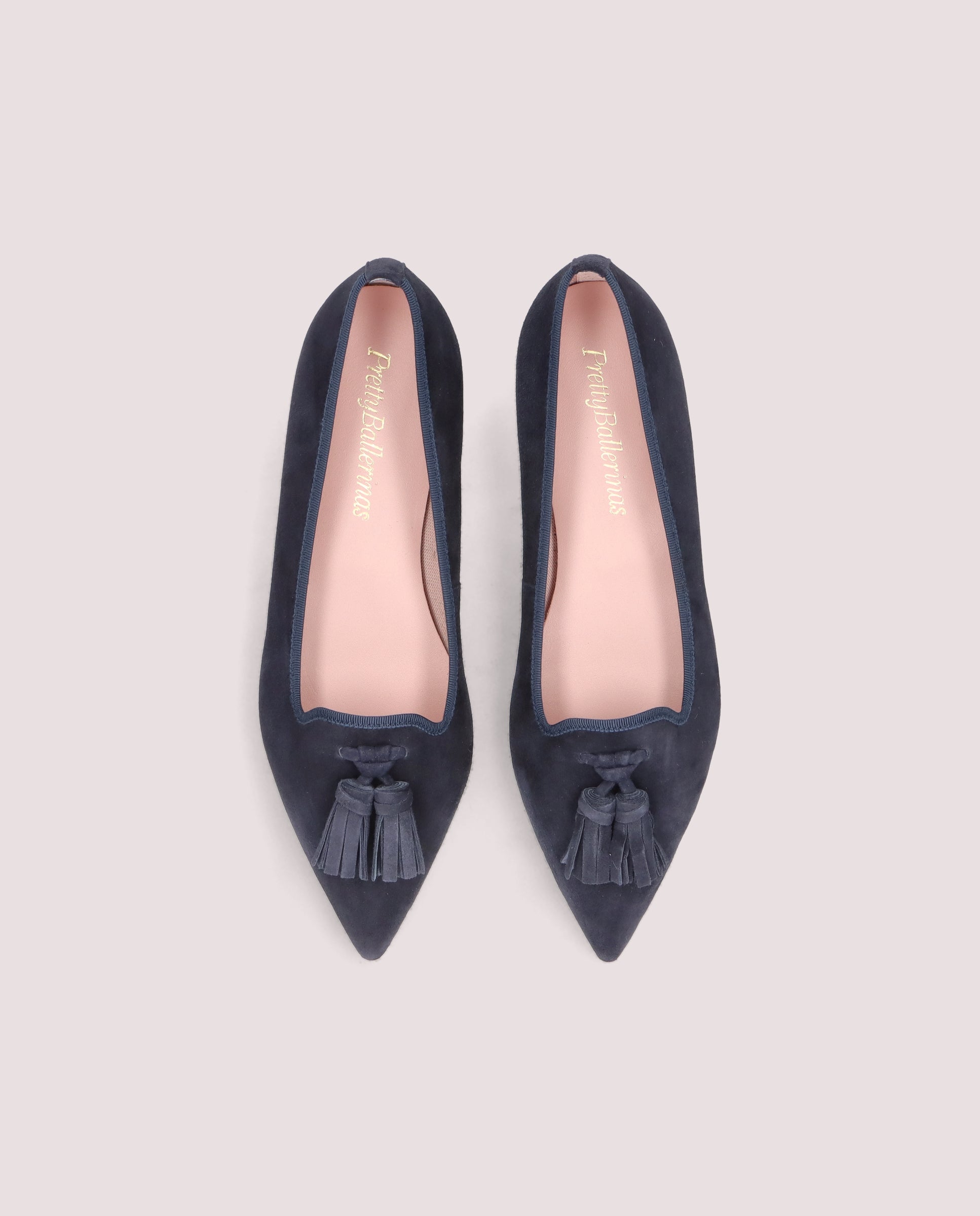 Mocassins Ella en daim bleu