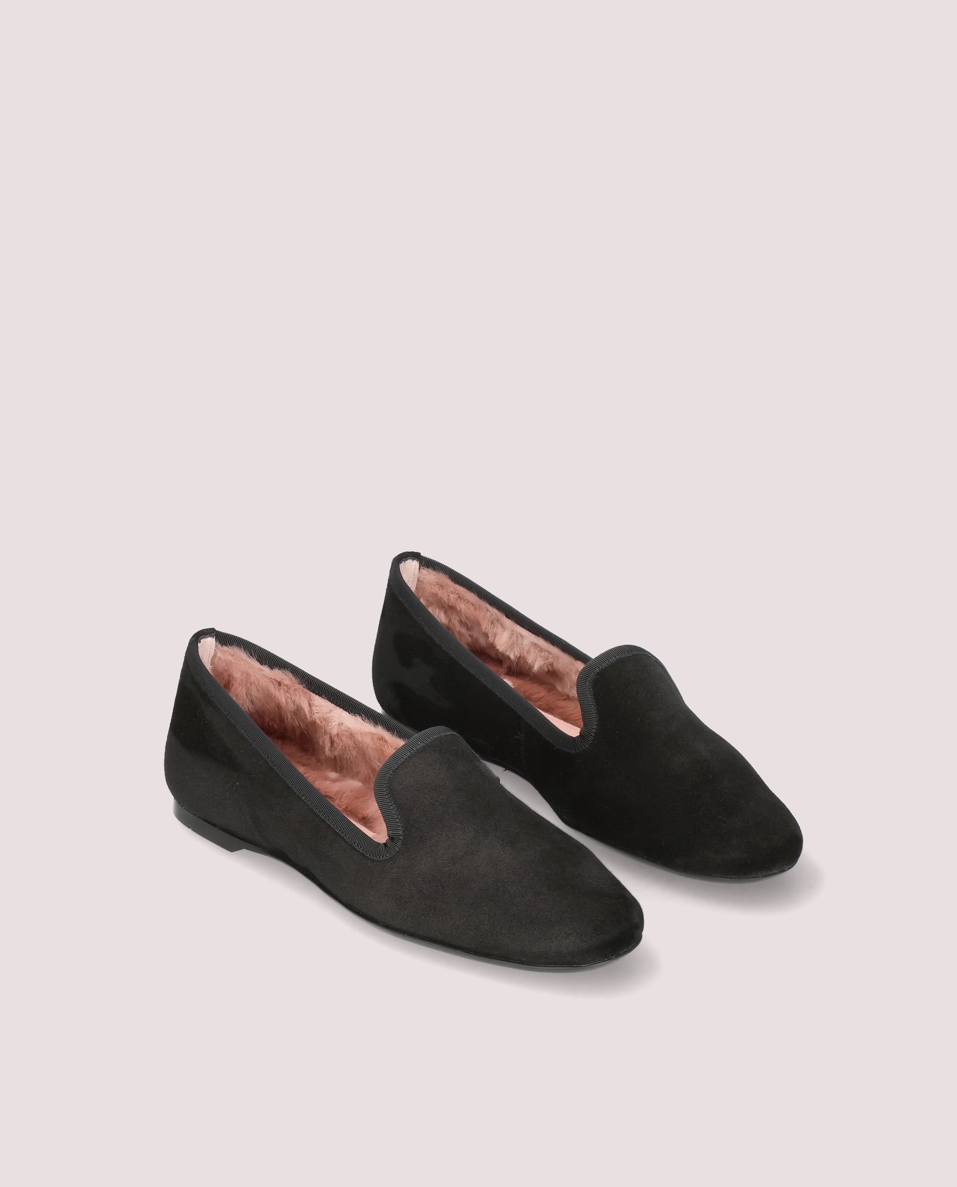 Image of Faye loafer in black suede by PrettyBallerinas