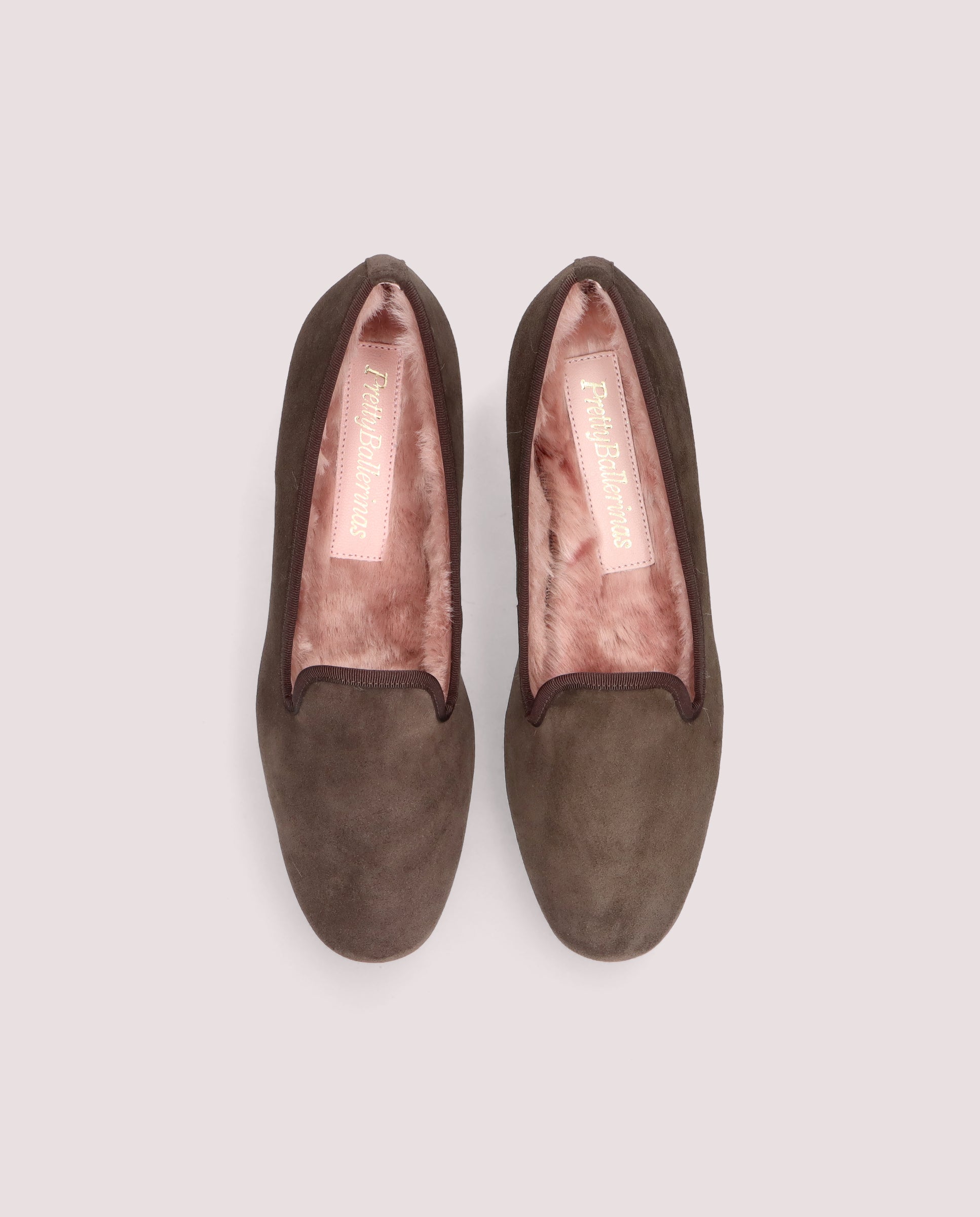 Vista alternativa de Loafers Faye Marrones Ante por PrettyBallerinas