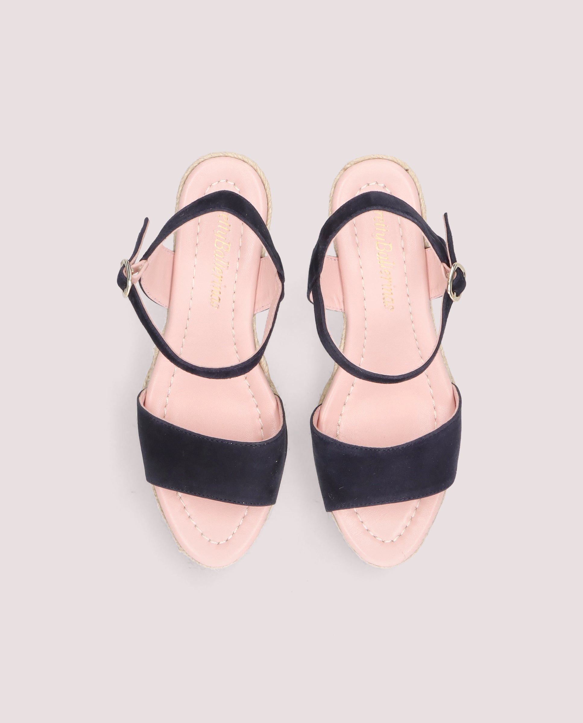 Vista alternativa de Alpargatas Esparto Deborah Azules Ante por PrettyBallerinas
