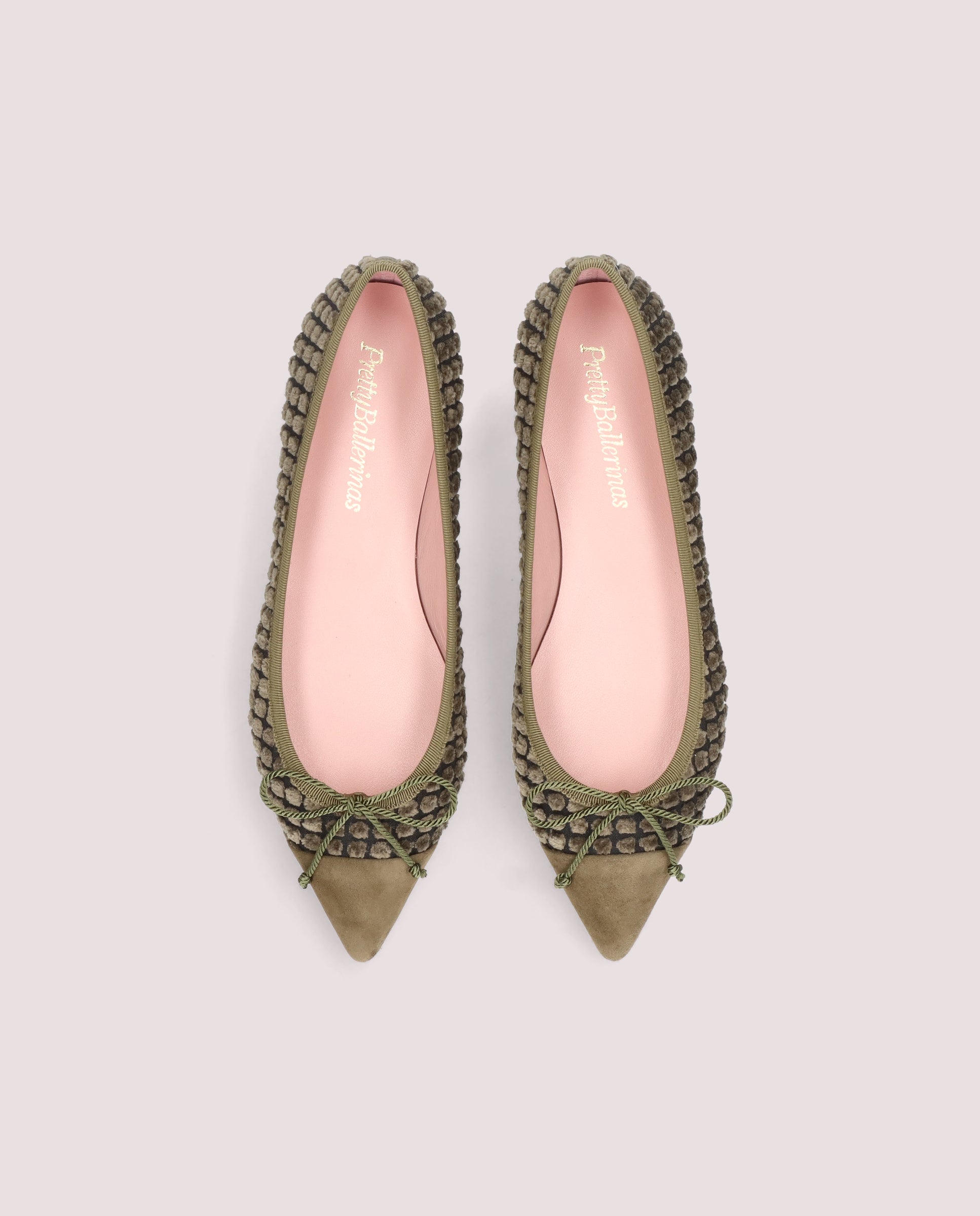Ella Ballet Flats GREEN FABRICS